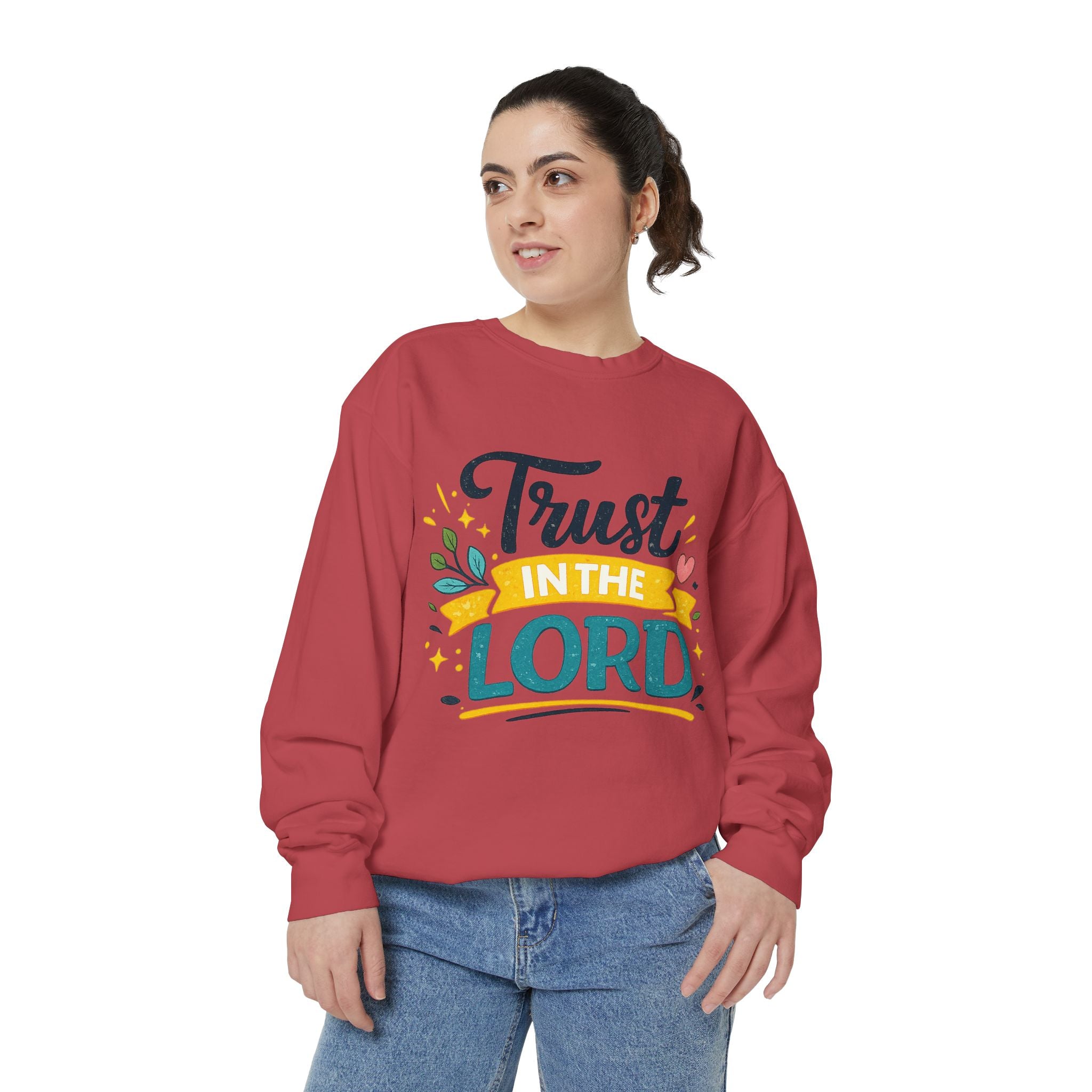 Trust in the Lord Sweatshirt — Inspirational Christian Faith Crewneck