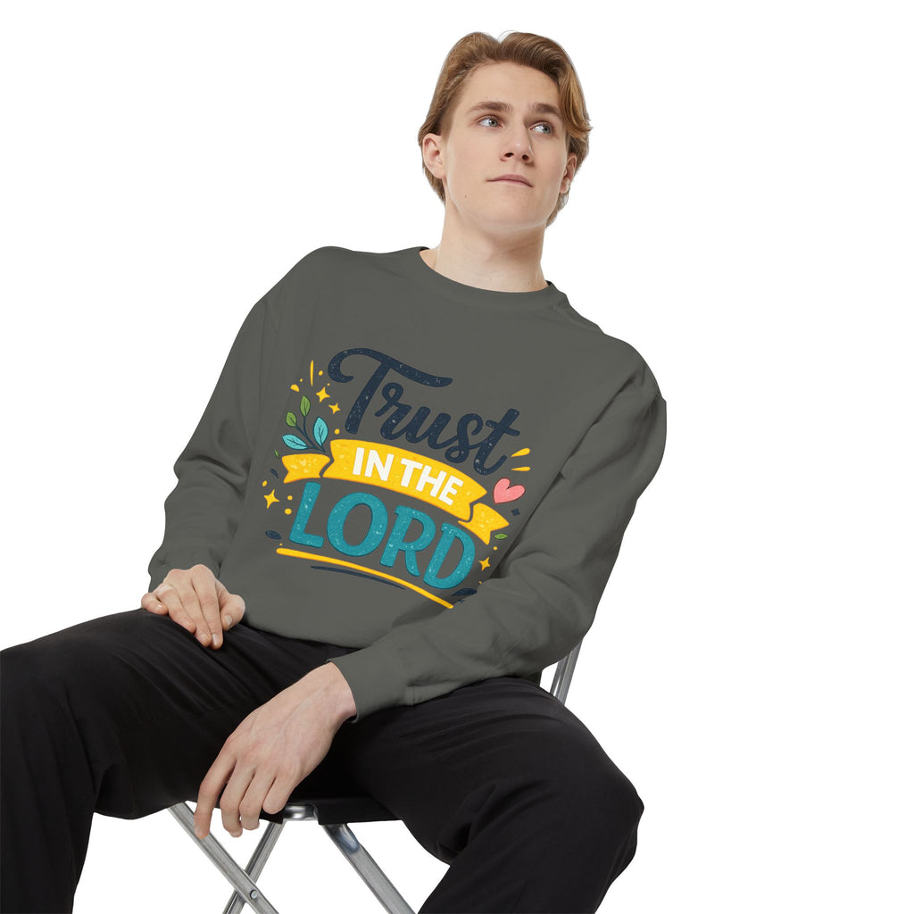 Trust in the Lord Sweatshirt — Inspirational Christian Faith Crewneck