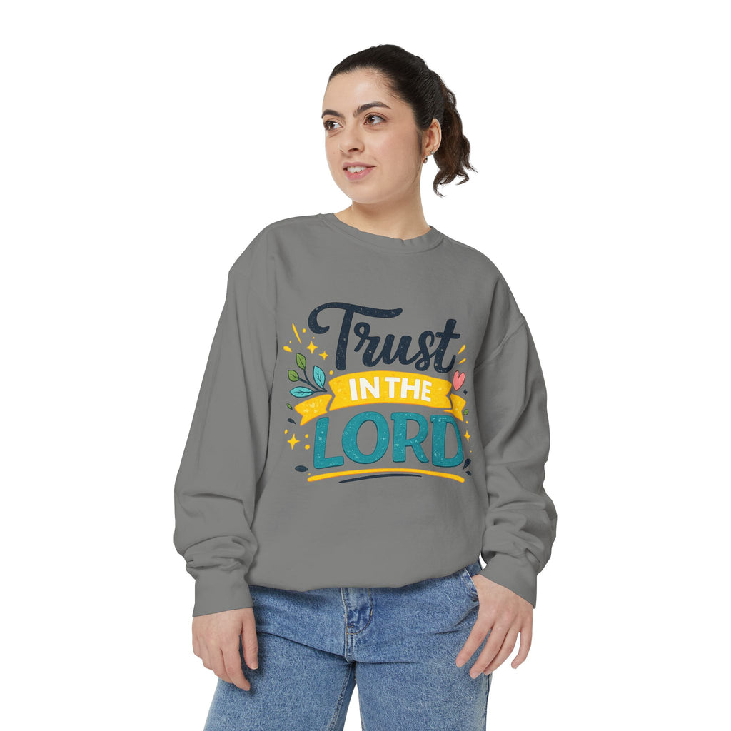 Trust in the Lord Sweatshirt — Inspirational Christian Faith Crewneck