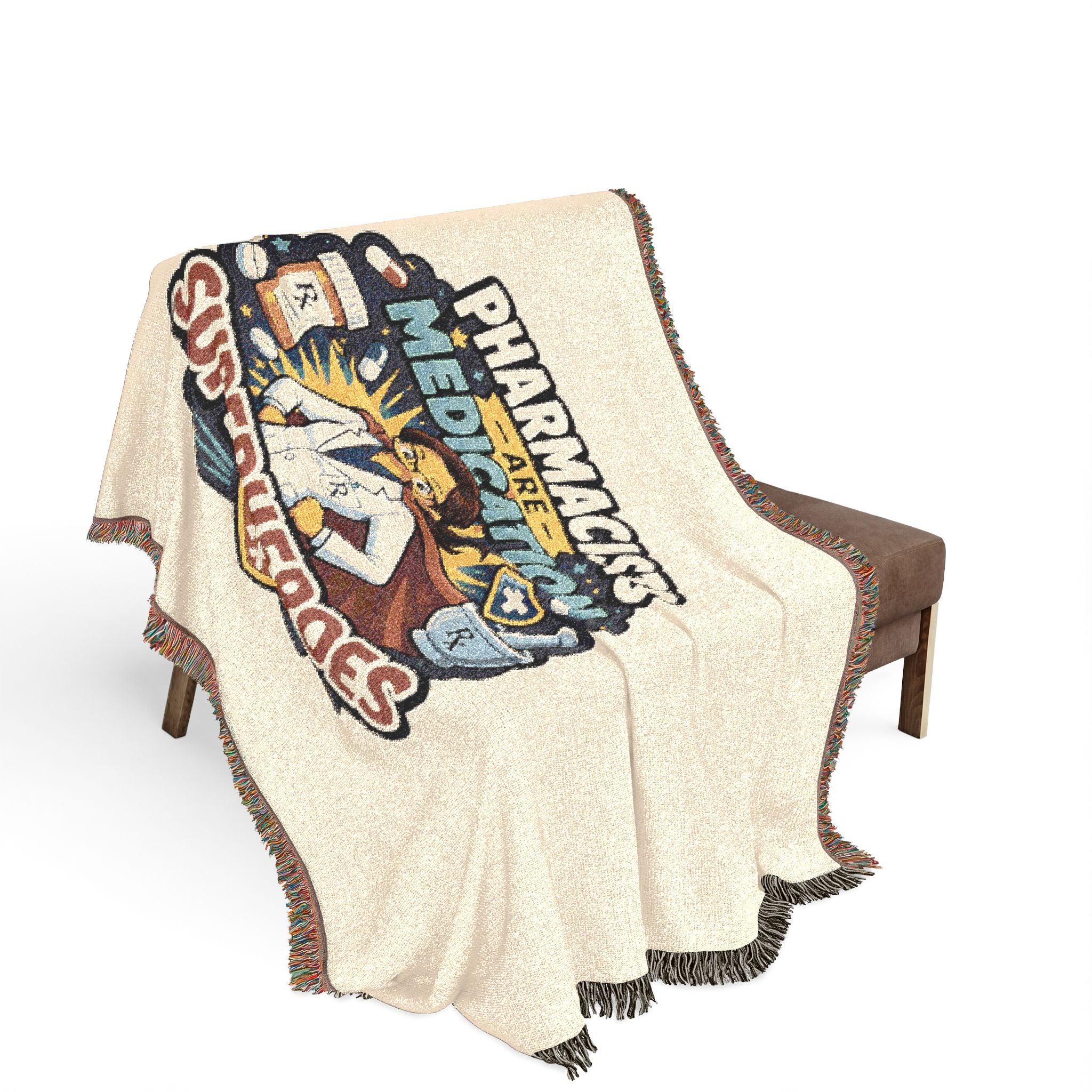 Pharmacists Are Superheroes Woven Blanket