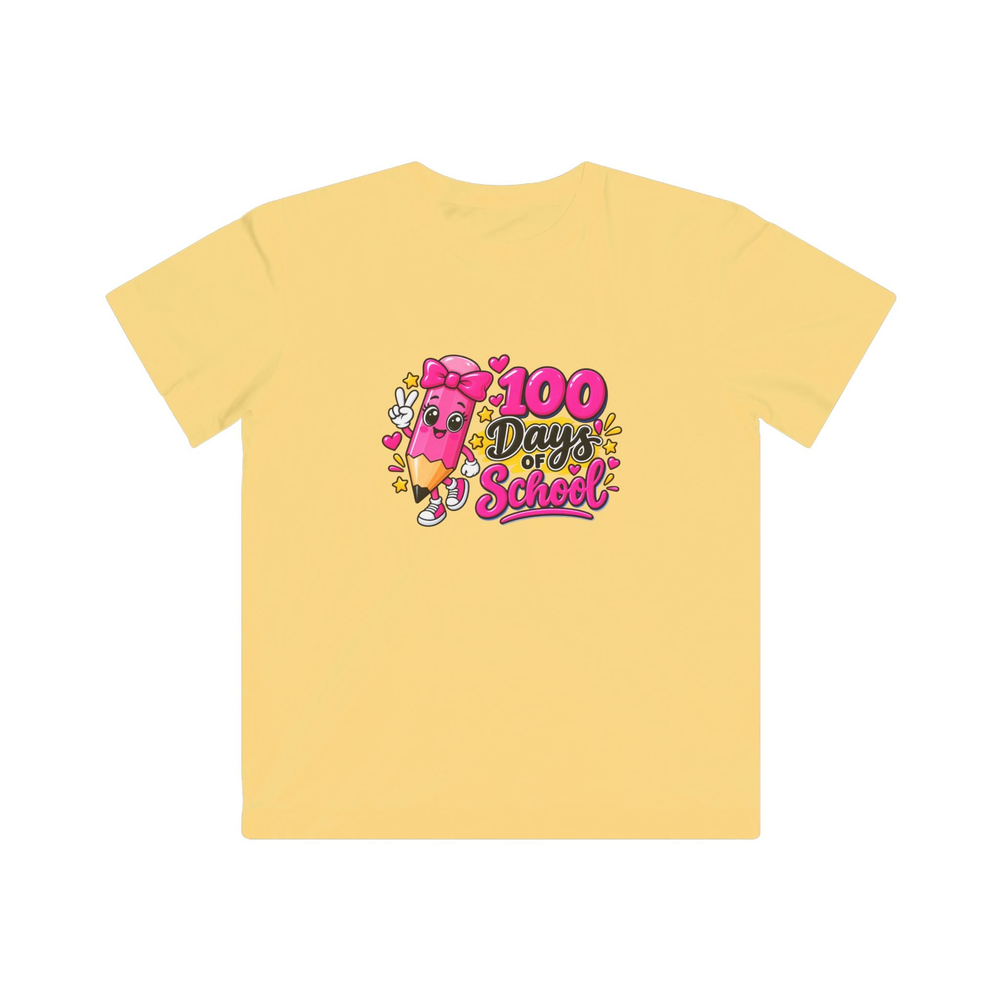 100 Days of School Kids T-Shirt – Cute Pencil Celebration Tee