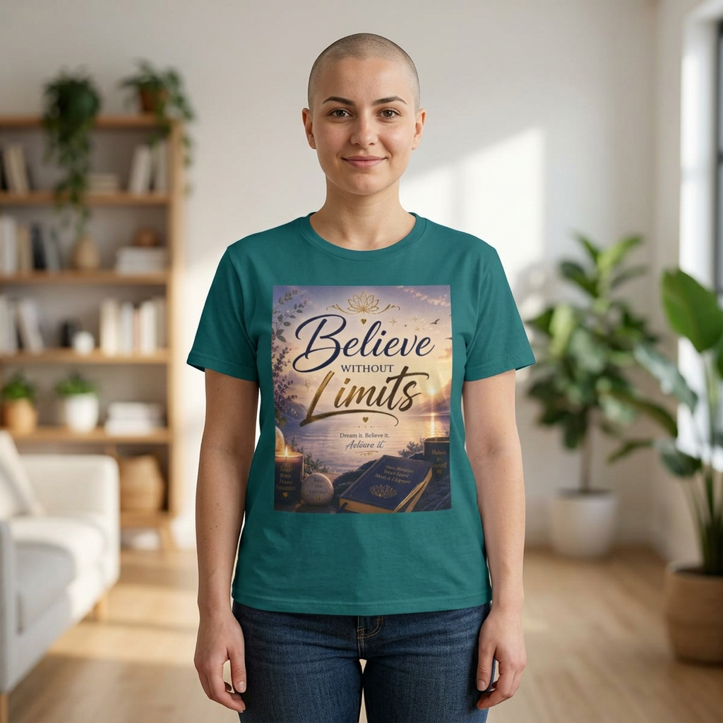 Believe Without Limits T-Shirt — Inspirational Faith Graphic Tee