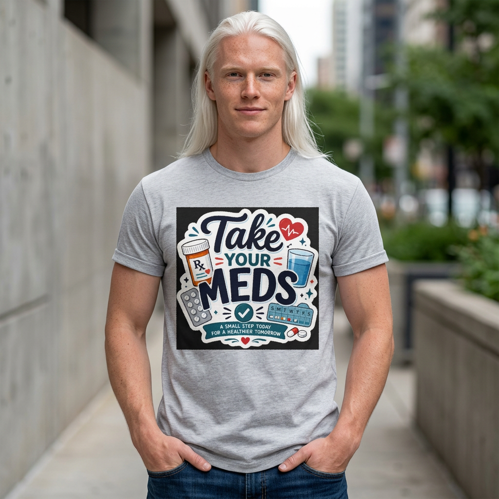 Take Your Meds Crop Tee | Funny Pharmacy & Medication Reminder Women's T-Shirt