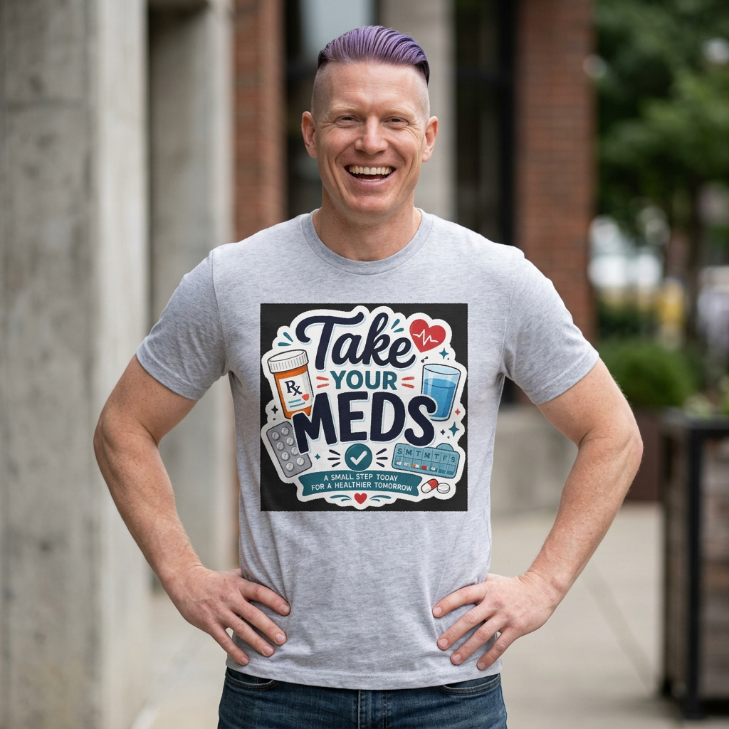 Take Your Meds Crop Tee | Funny Pharmacy & Medication Reminder Women's T-Shirt