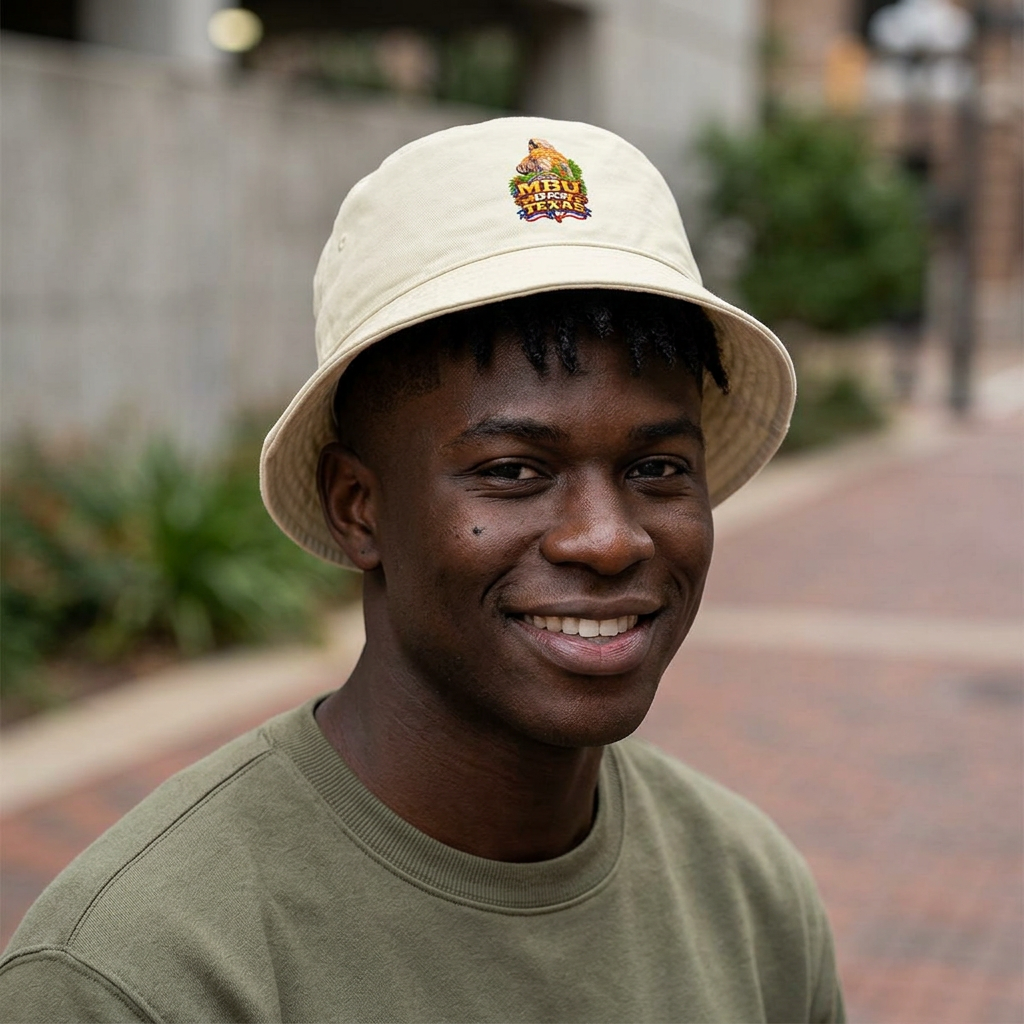 Texas BBQ Bucket Hat — 'Smokin' MBU Day' Graphic Sun Hat