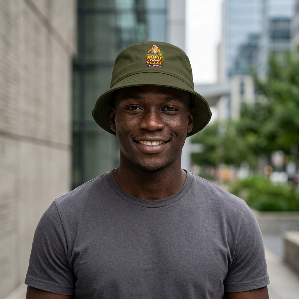 Texas BBQ Bucket Hat — 'Smokin' MBU Day' Graphic Sun Hat