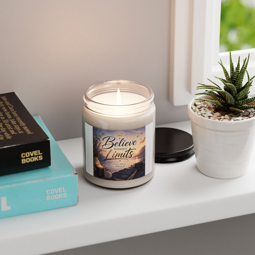 Believe Without Limits Scented Soy Candle — 9oz Inspirational Aromatherapy Candle