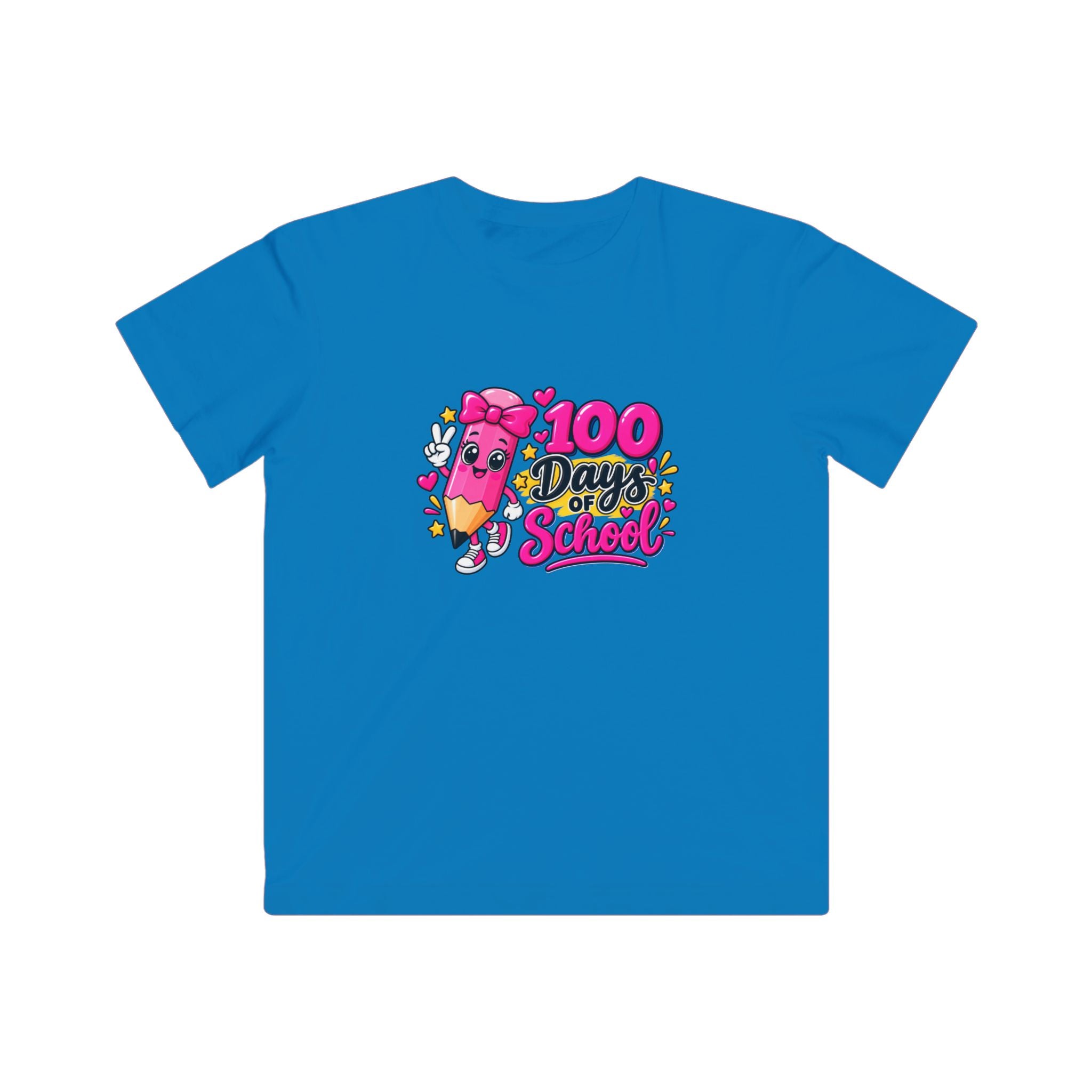 100 Days of School Kids T-Shirt – Cute Pencil Celebration Tee
