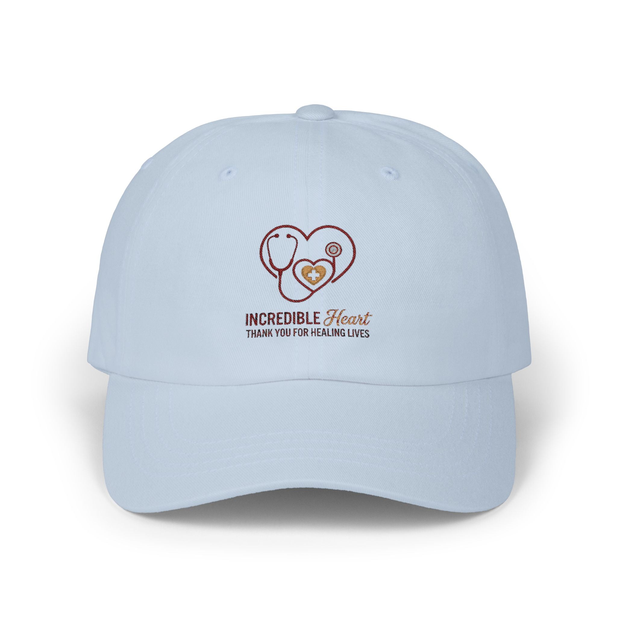 Dad Cap — "Incredible Heart" Thank You For Healing Lives Embroidered Hat