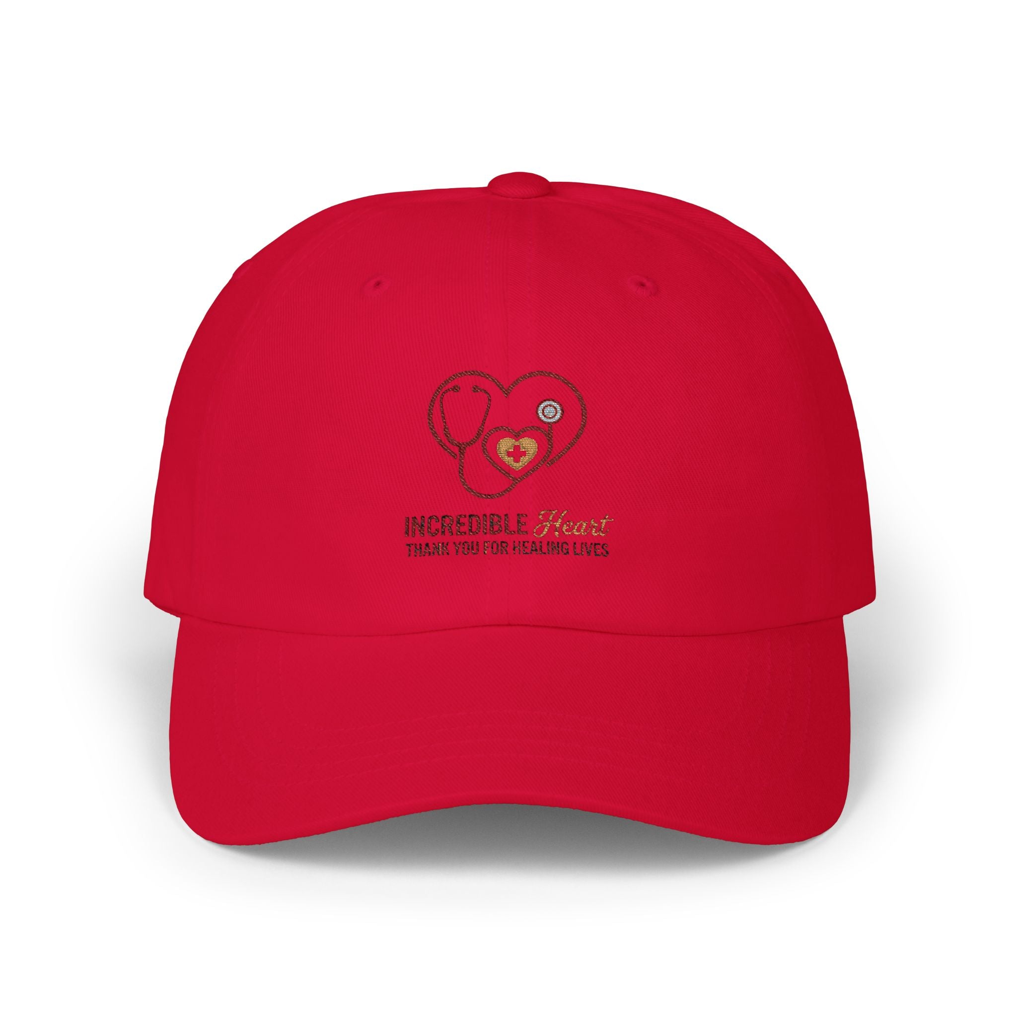 Dad Cap — "Incredible Heart" Thank You For Healing Lives Embroidered Hat