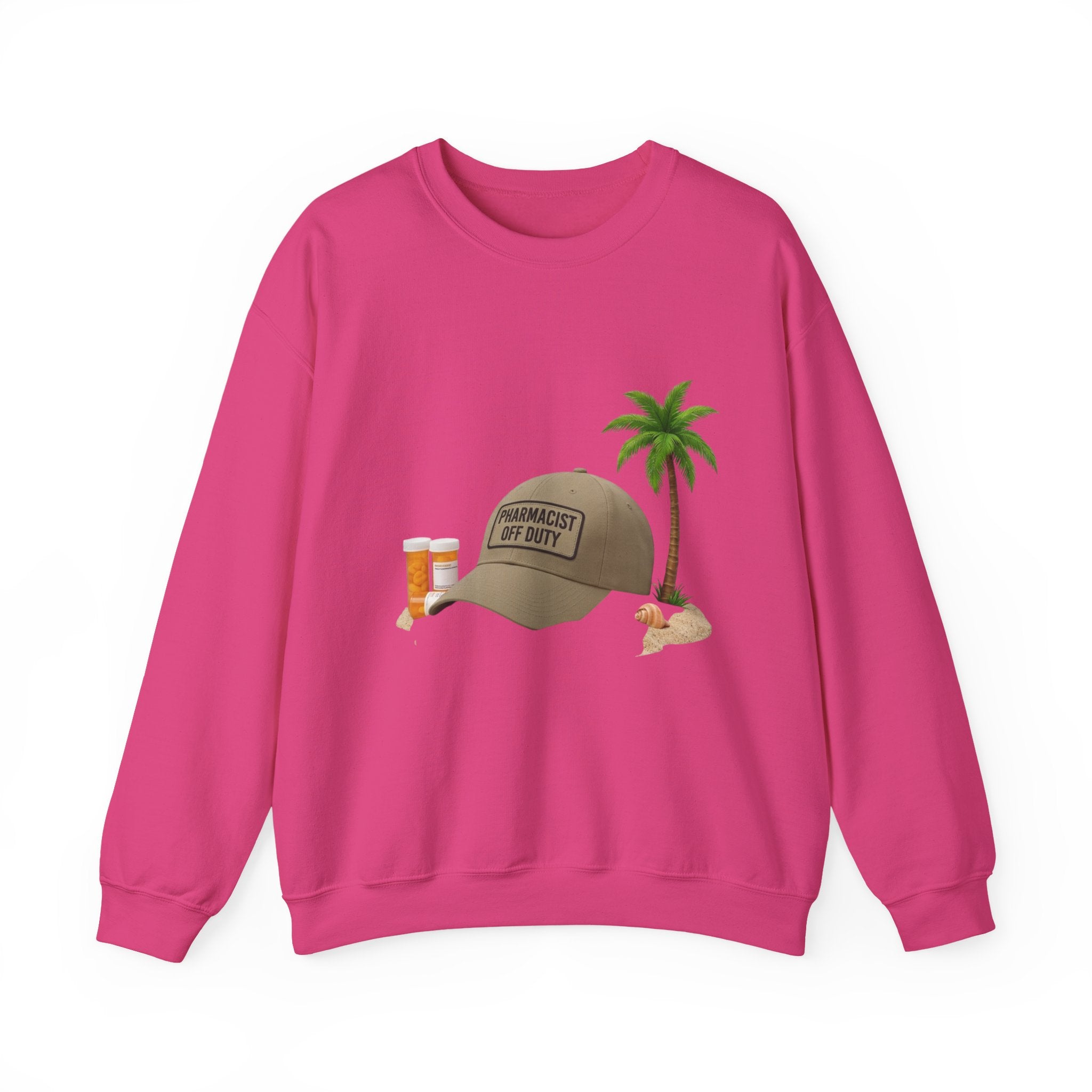 Vacation Vibes Sweatshirt — 'Pharmacist Off Duty' Palm Tree Travel Crewneck