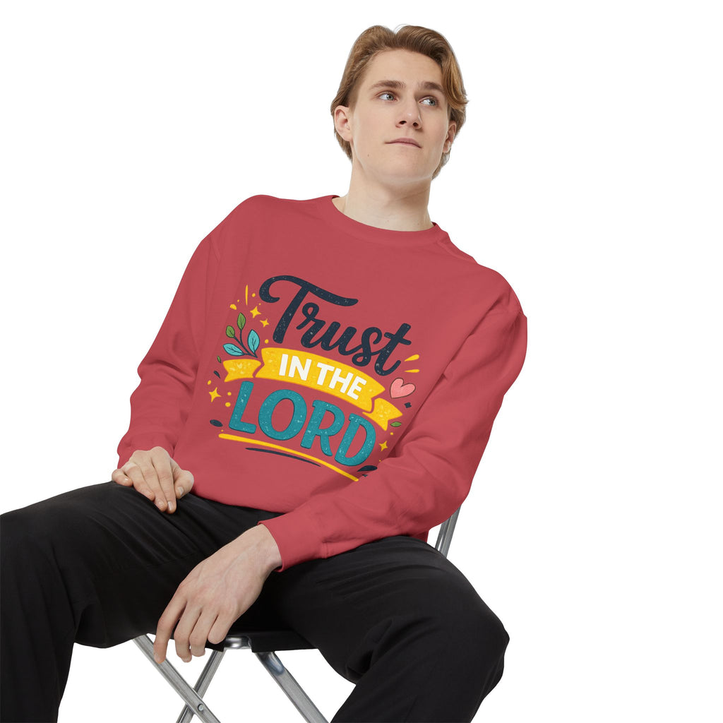 Trust in the Lord Sweatshirt — Inspirational Christian Faith Crewneck