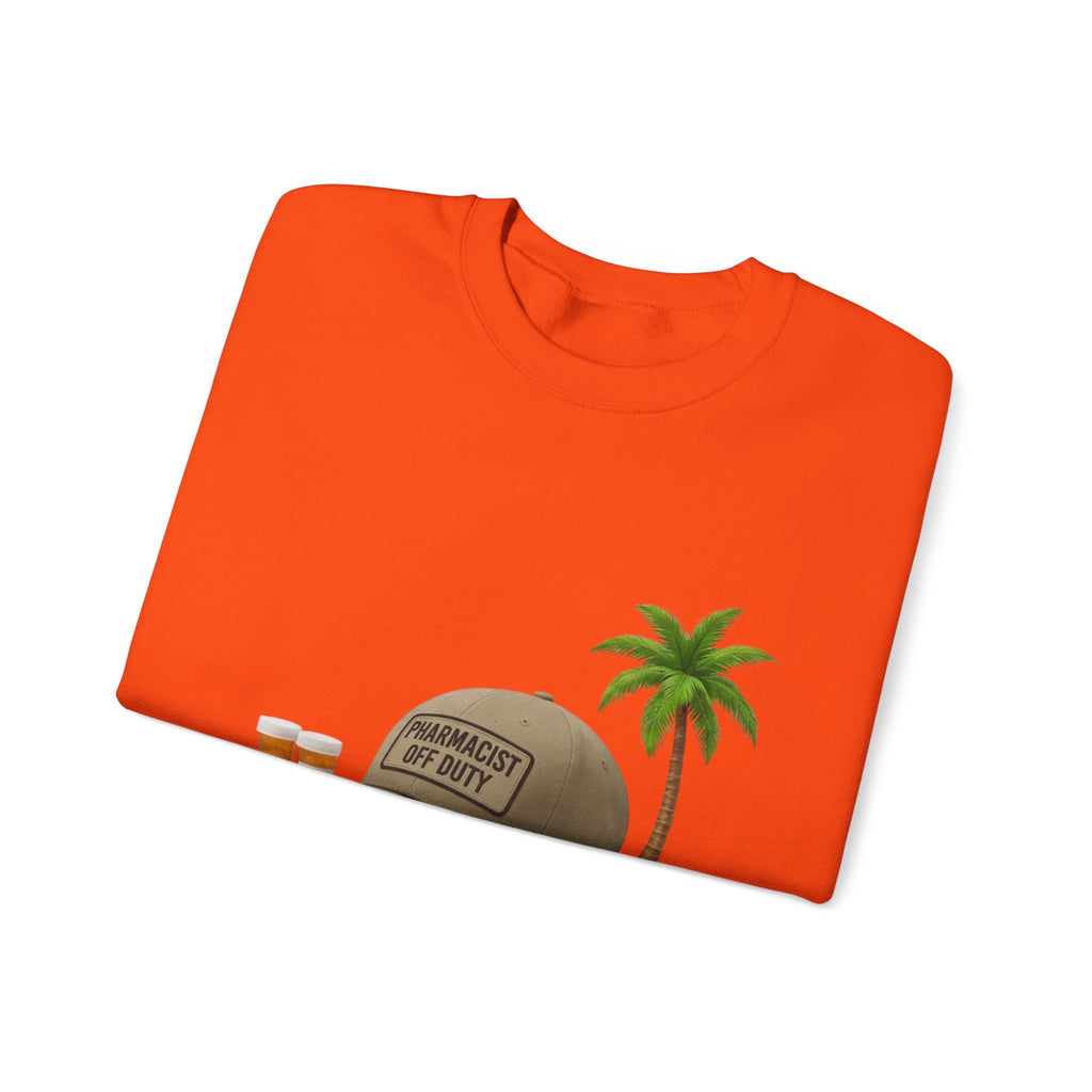 Vacation Vibes Sweatshirt — 'Pharmacist Off Duty' Palm Tree Travel Crewneck