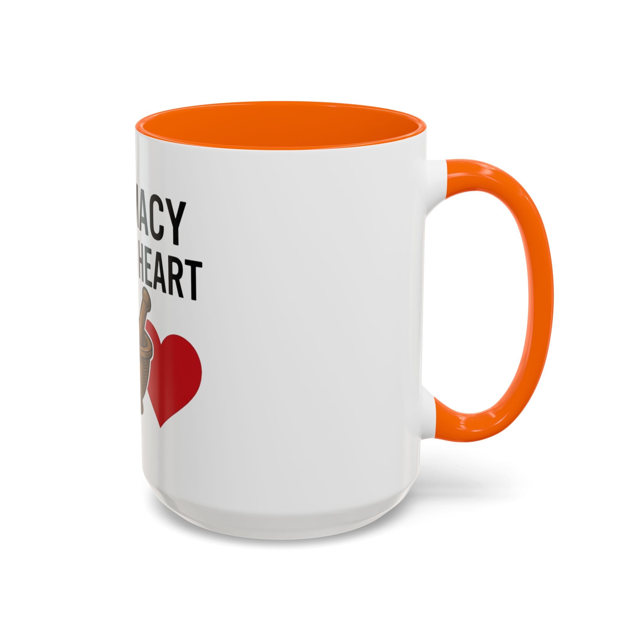 Pharmacy Healing Heart Coffee Mug — Pharmacist Appreciation Accent Mug