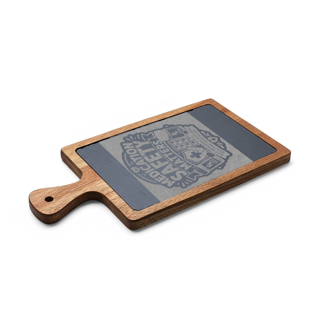 Medication Safety Matters Engraved Serving Board | Perfect Gift for Pharmacists