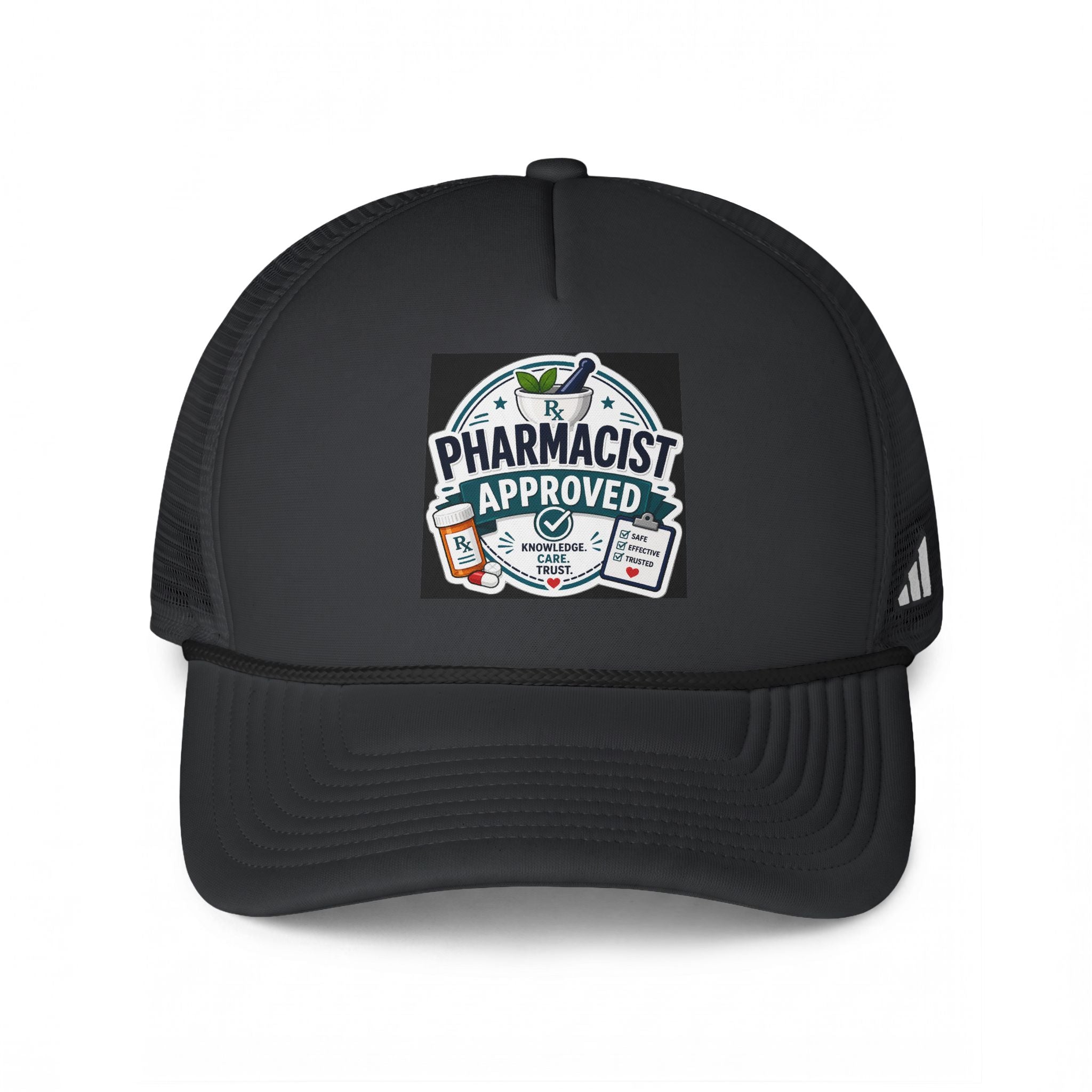 Pharmacist Approved Trucker Hat - Embroidered Pharmacy Patch Cap