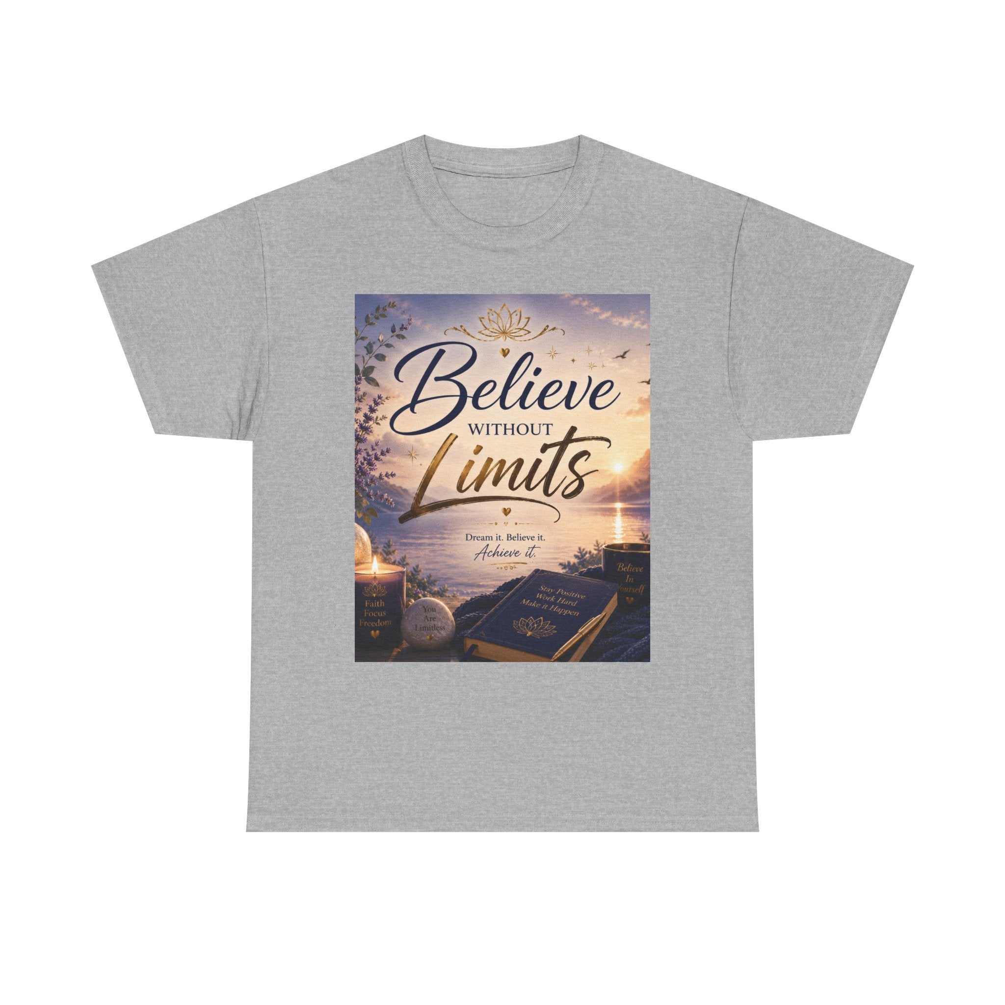 Believe Without Limits T-Shirt — Inspirational Faith Graphic Tee