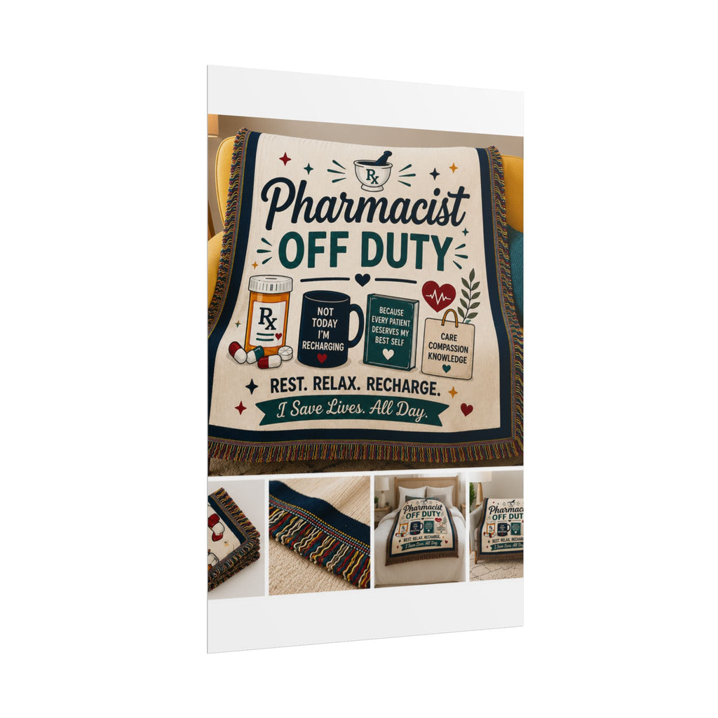 Pharmacist Off Duty Poster - Rest Relax Recharge Wall Art
