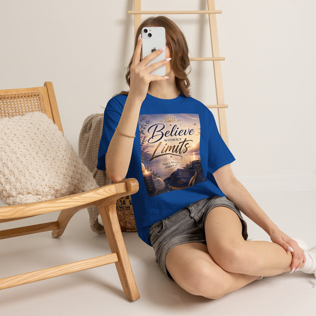 Believe Without Limits T-Shirt — Inspirational Faith Graphic Tee