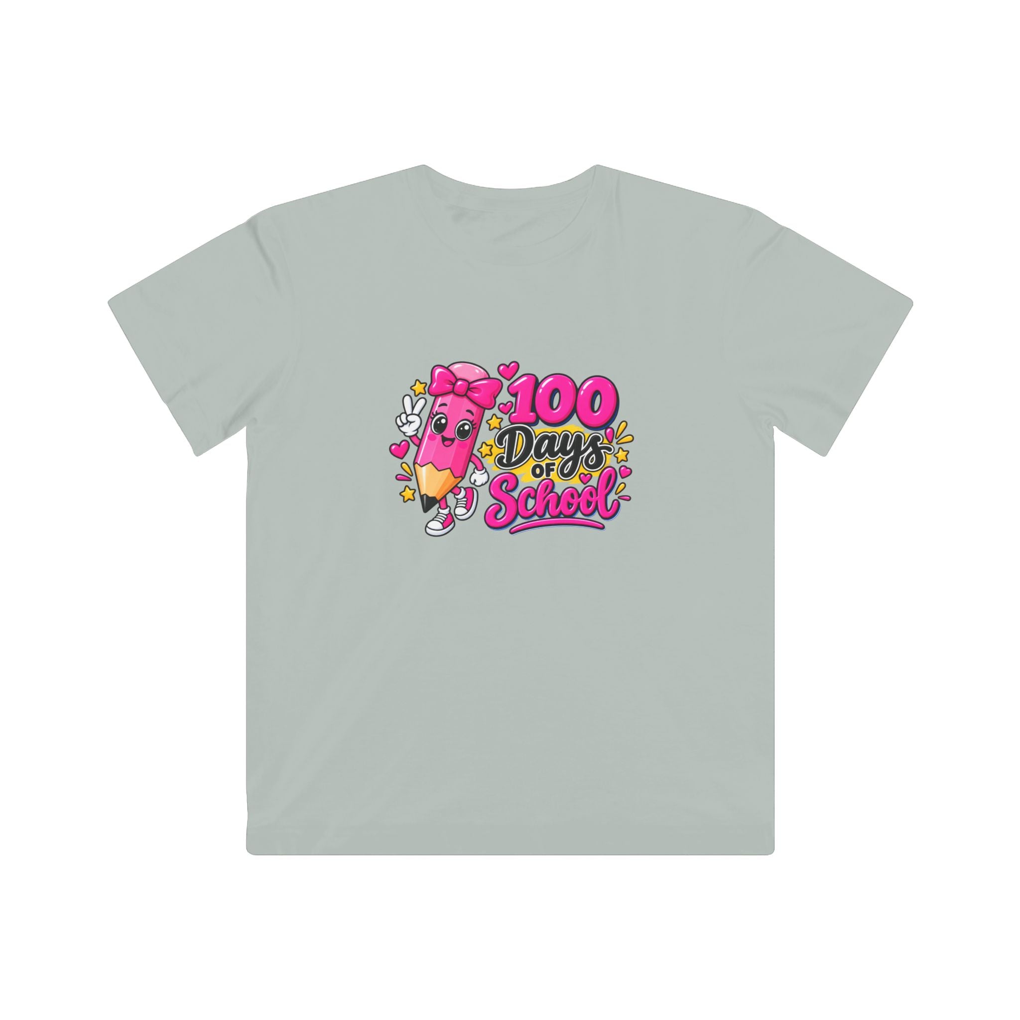 100 Days of School Kids T-Shirt – Cute Pencil Celebration Tee