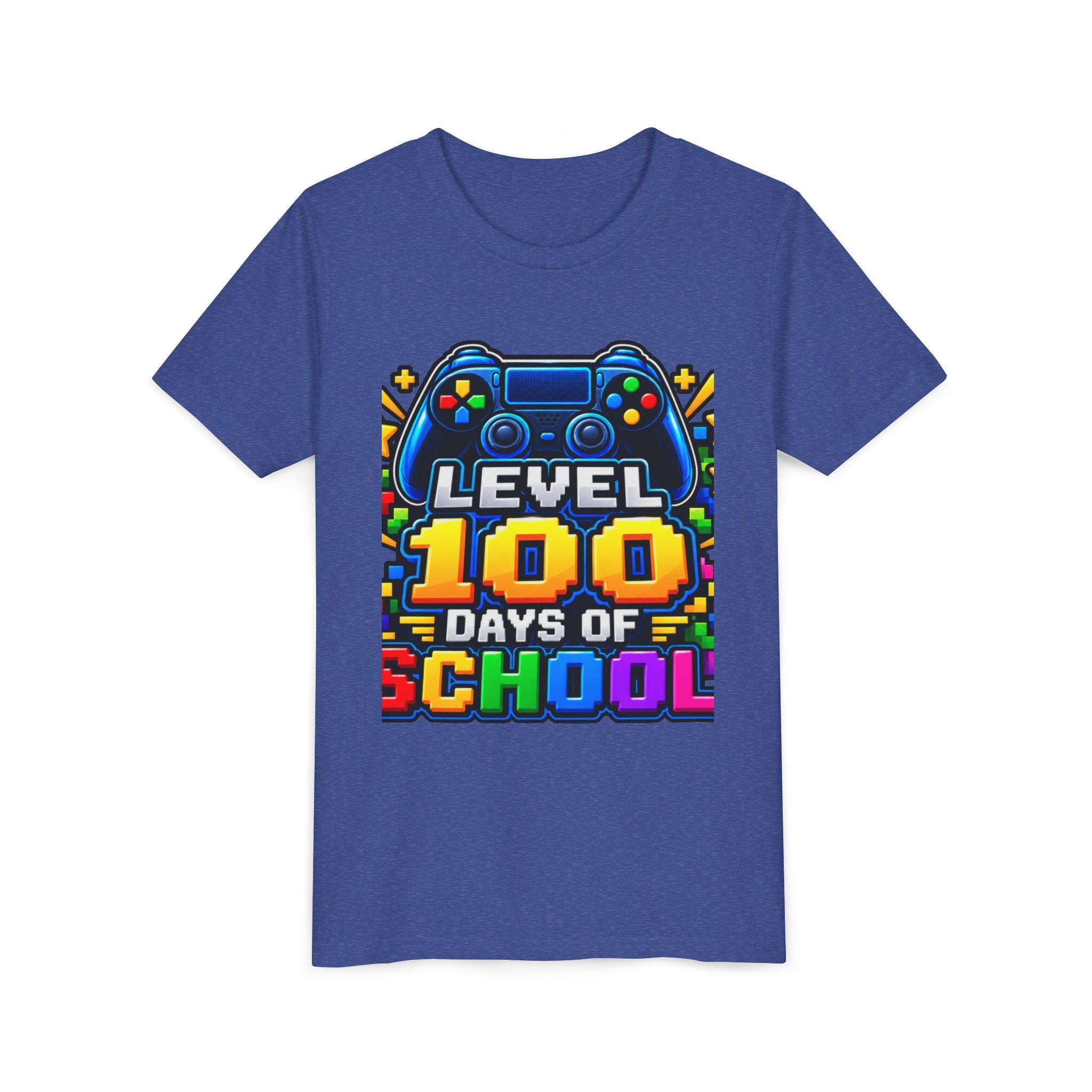 Level 100 Days of School Youth Tee — Gamer 100th Day of School Shirt