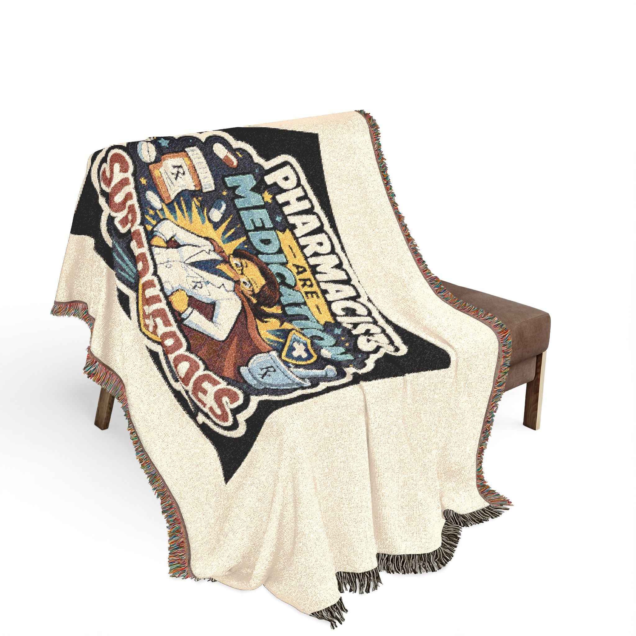 Pharmacists Are Medication Superheroes Woven Blanket