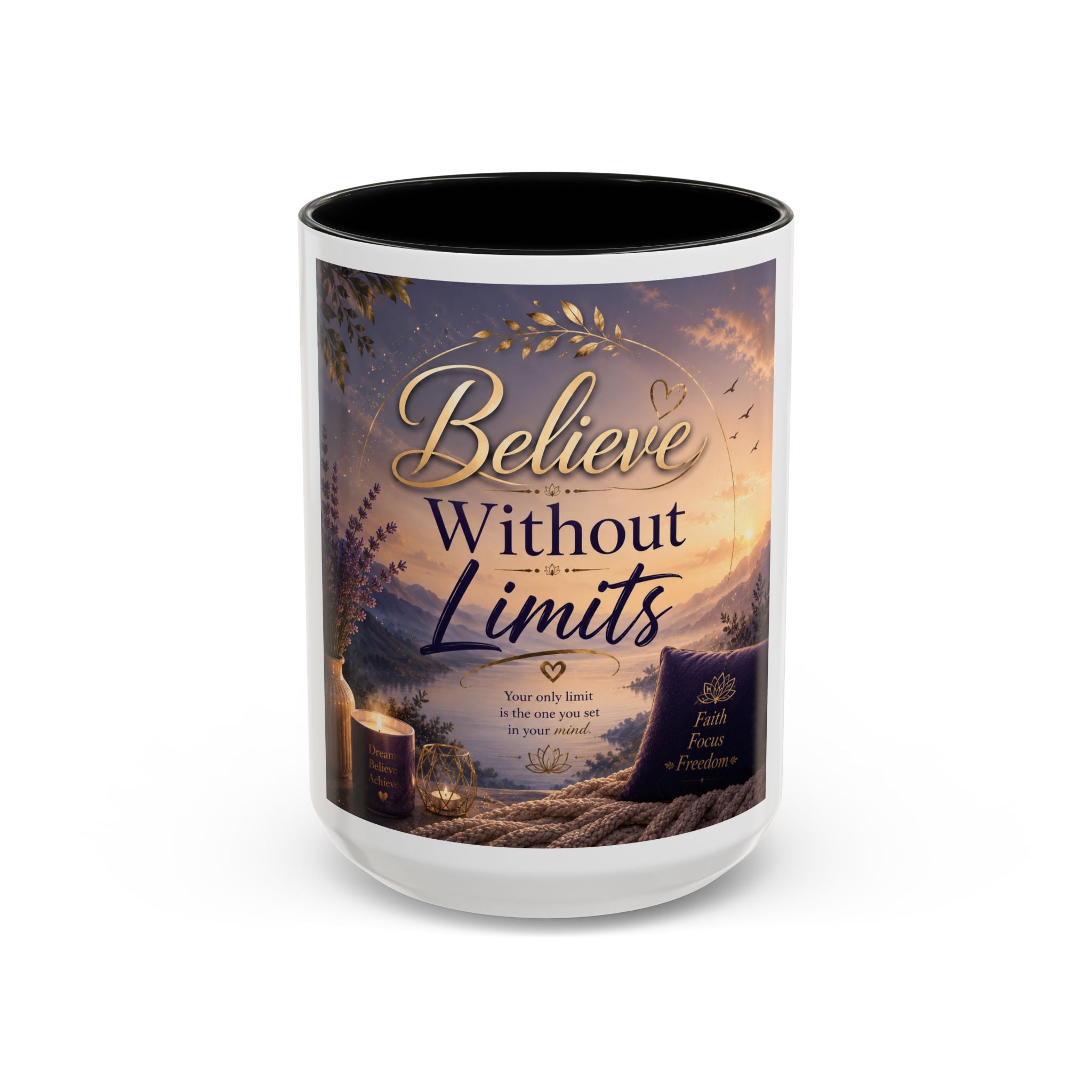 Believe Without Limits Inspirational Coffee Mug (11/15oz)