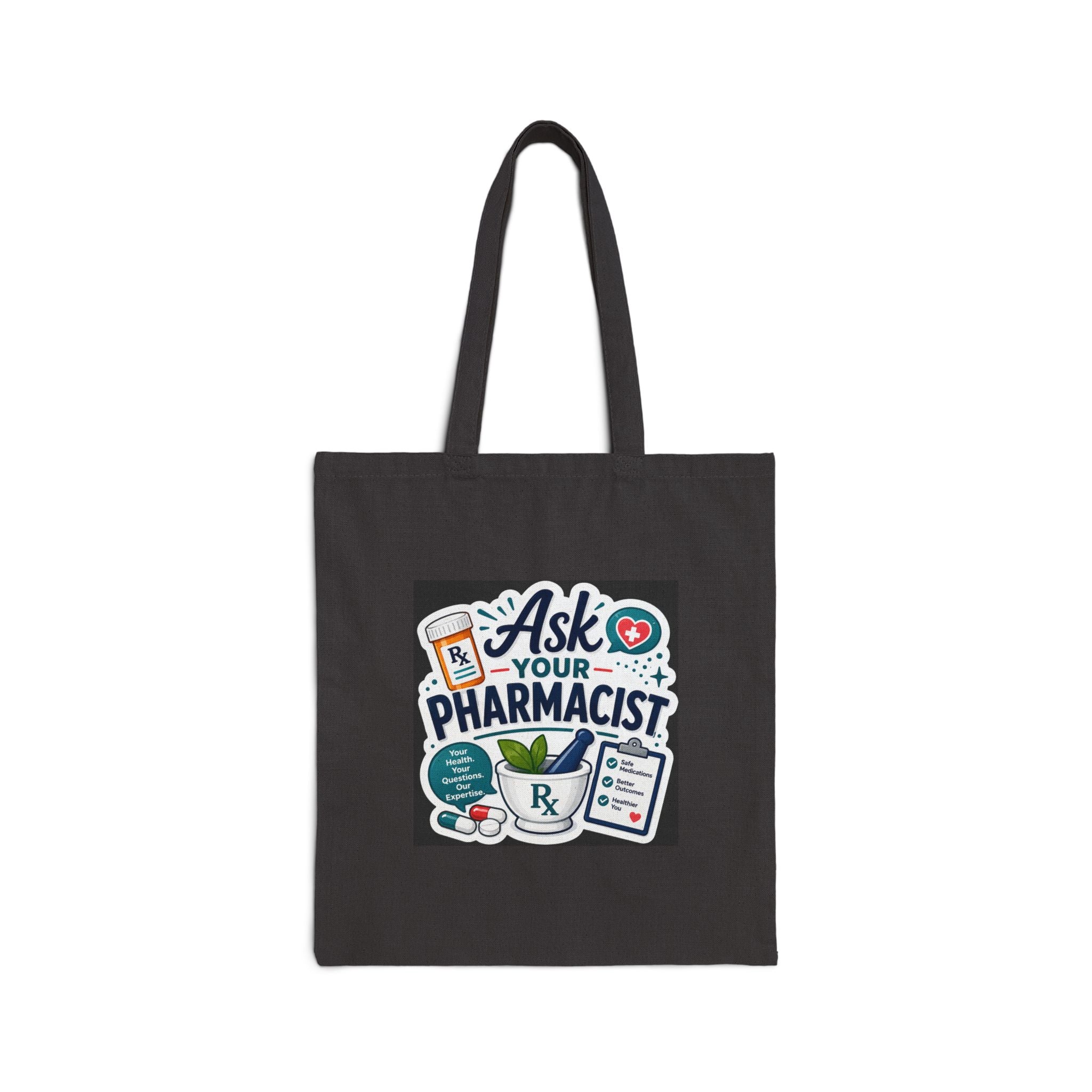 Tote Bag — "Ask Your Pharmacist" Canvas Pharmacy Tote