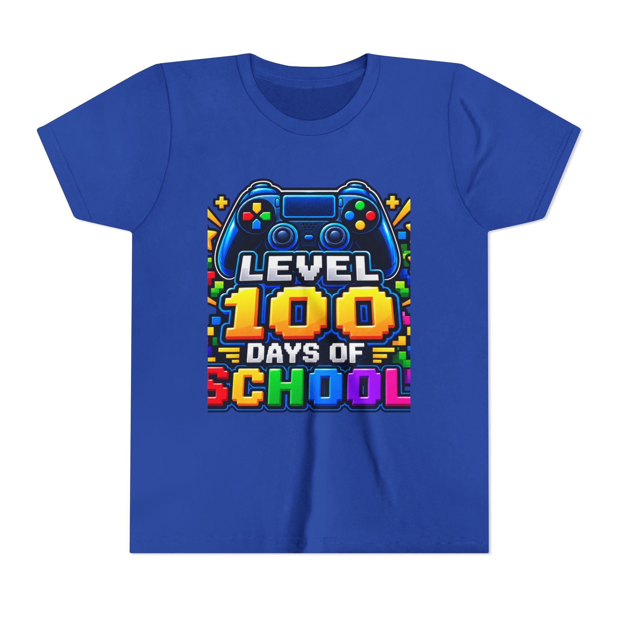 Level 100 Days of School Youth Tee — Gamer 100th Day of School Shirt