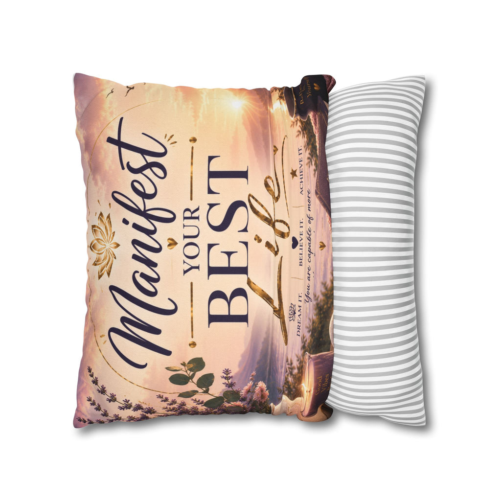Manifest Your Best Life Decorative Pillowcase