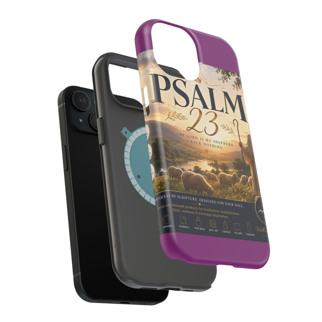 Psalm 23 Phone Case — Magnetic Impact-Resistant Christian iPhone Cover