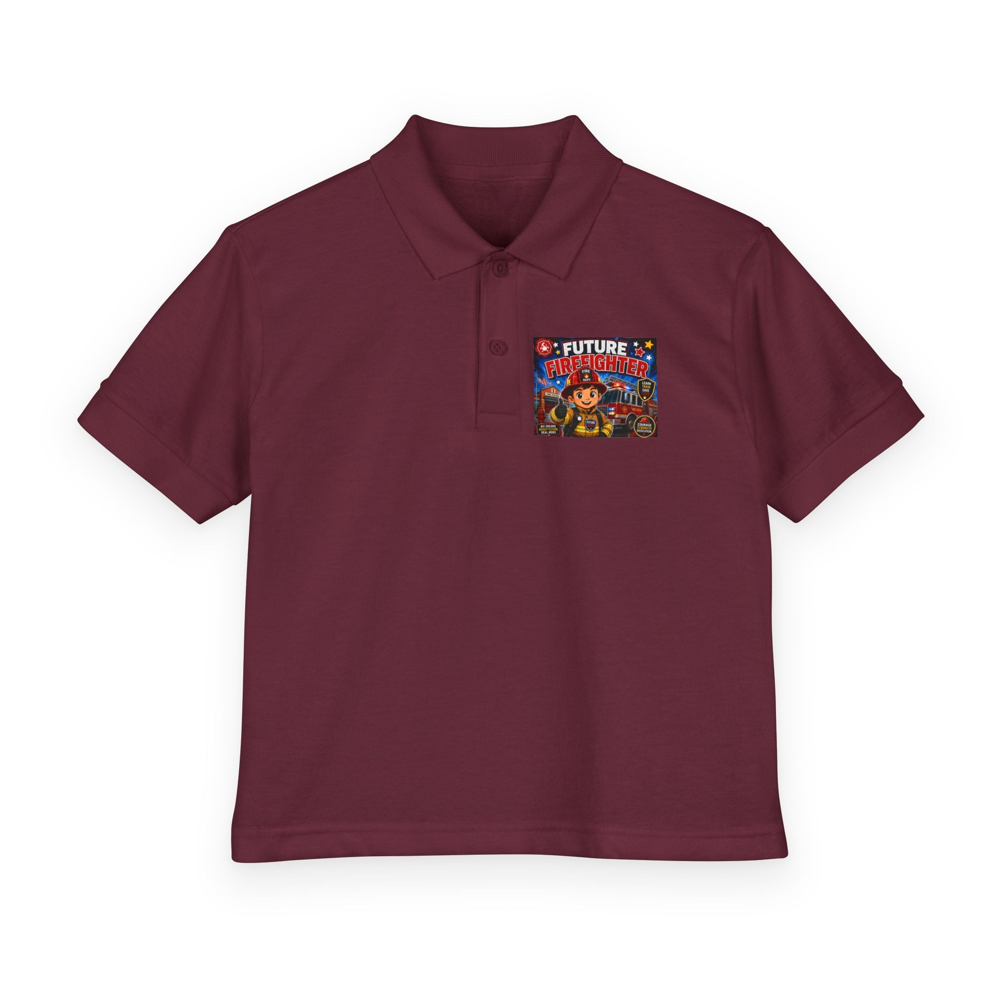 Youth Polo — "Future Firefighter" Kids Short-Sleeve Polo