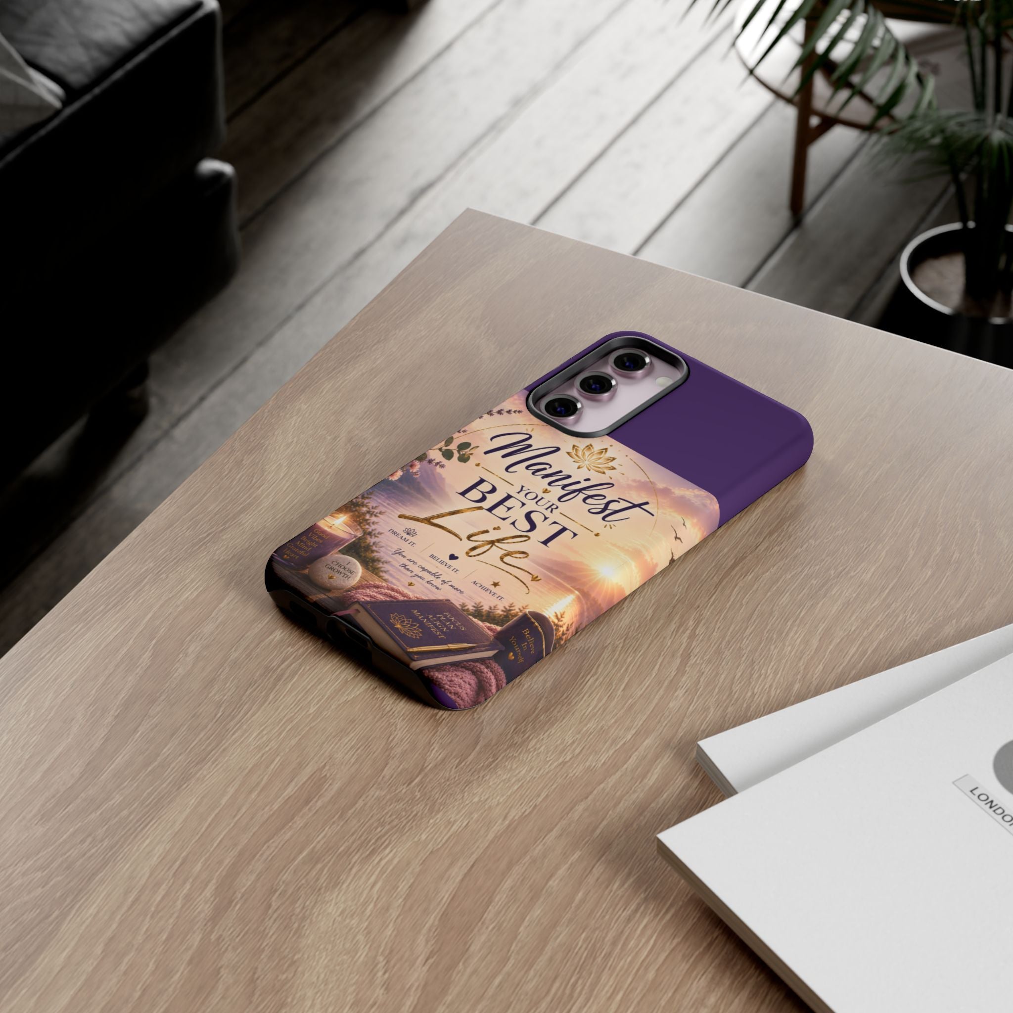 Manifest Your Best Life Phone Case — Inspirational Spiritual Protective Cover