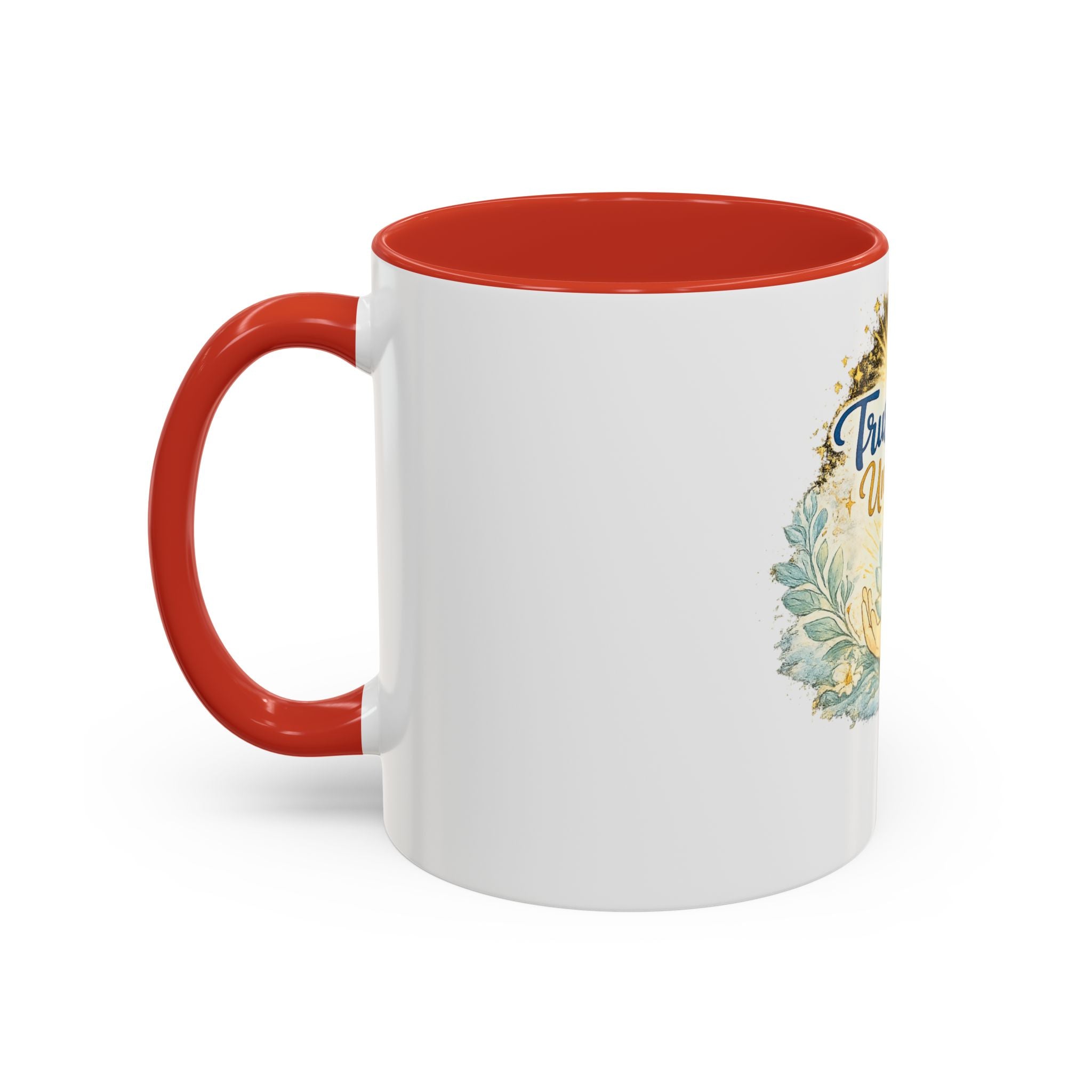 Trust the Universe Accent Coffee Mug — Inspirational Spiritual Tea & Coffee Cup (11/15oz)