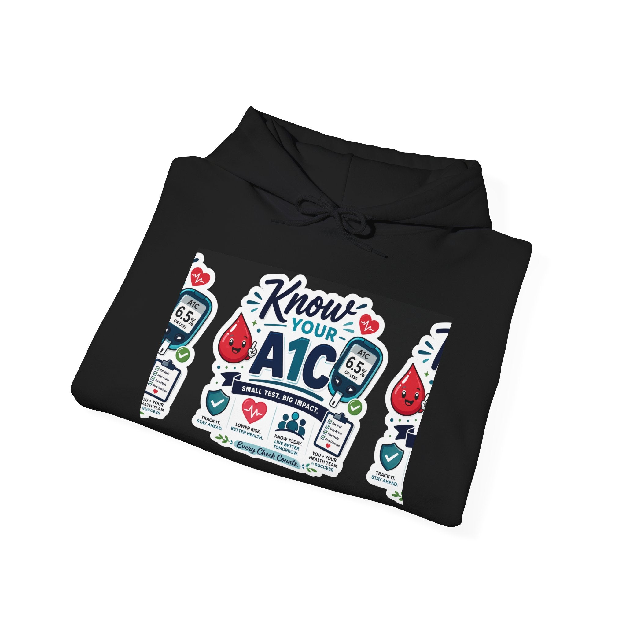 Know Your A1C Hoodie — Diabetes Awareness Sweatshirt