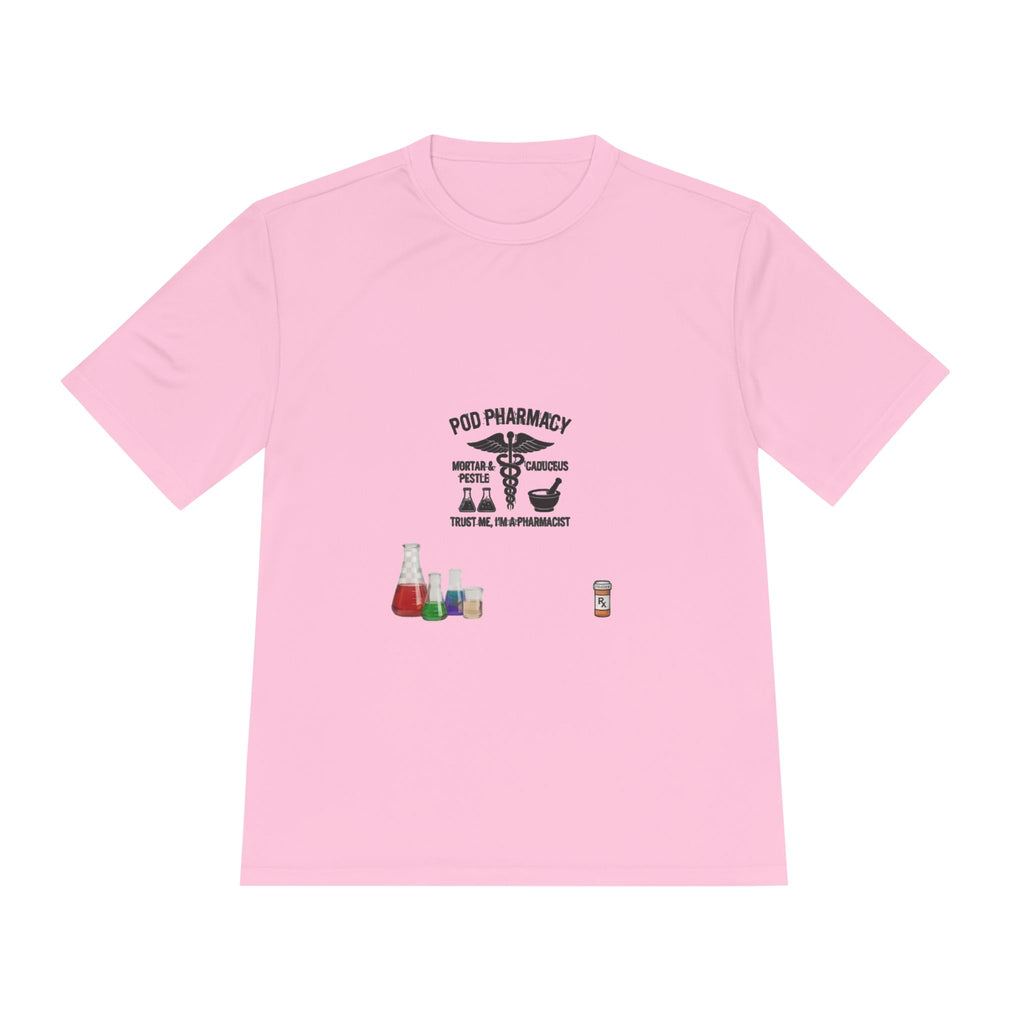 Lab Tech Tee — 'PhD Pharmacy' Science Beakers Graphic Shirt