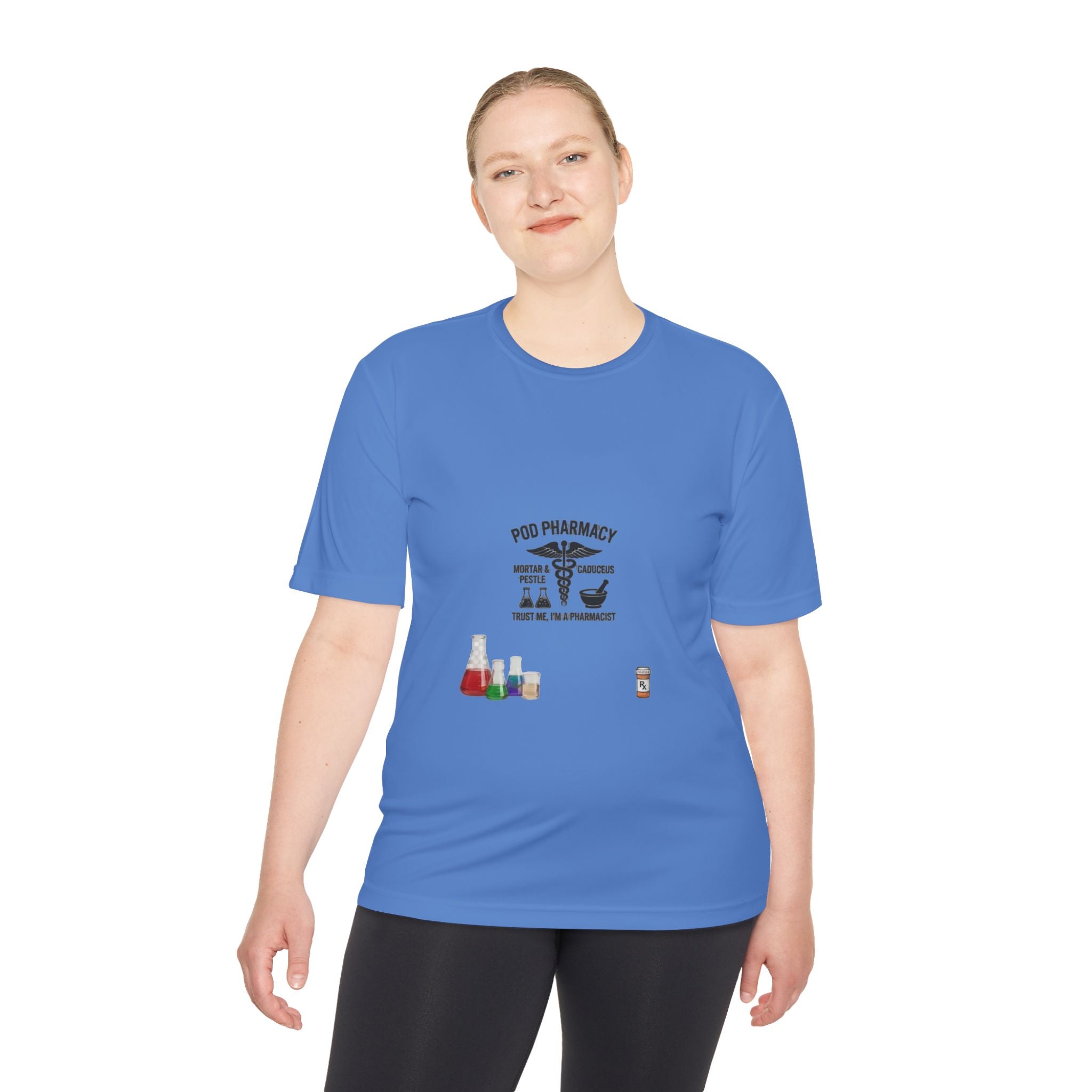 Lab Tech Tee — 'PhD Pharmacy' Science Beakers Graphic Shirt