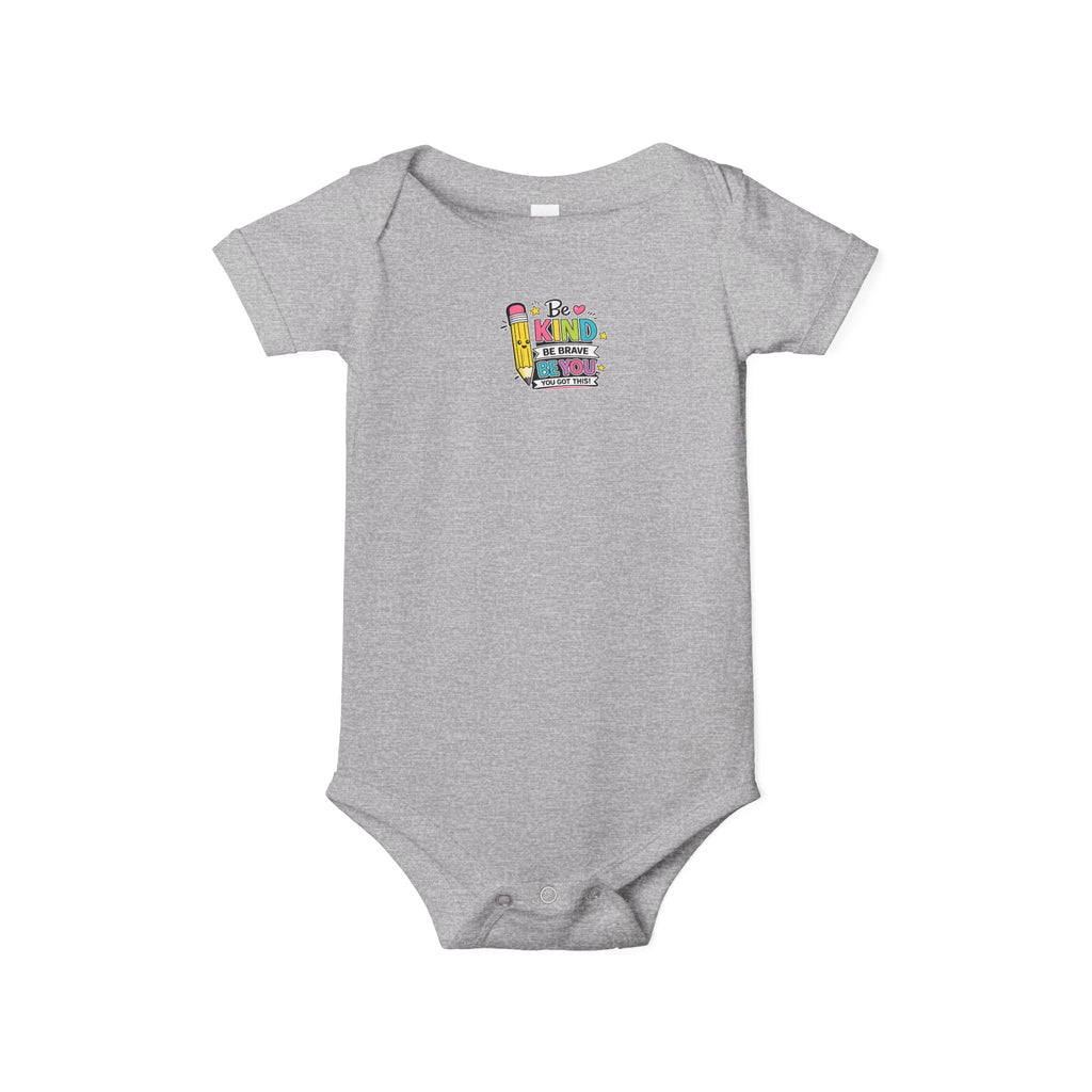 Infant Onesie - Colorful Stacked Books "Read to Me" Baby Bodysuit