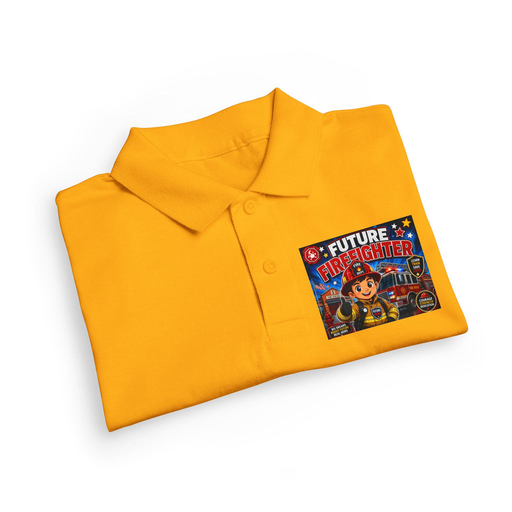 Youth Polo — "Future Firefighter" Kids Short-Sleeve Polo
