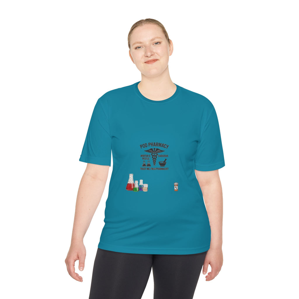 Lab Tech Tee — 'PhD Pharmacy' Science Beakers Graphic Shirt