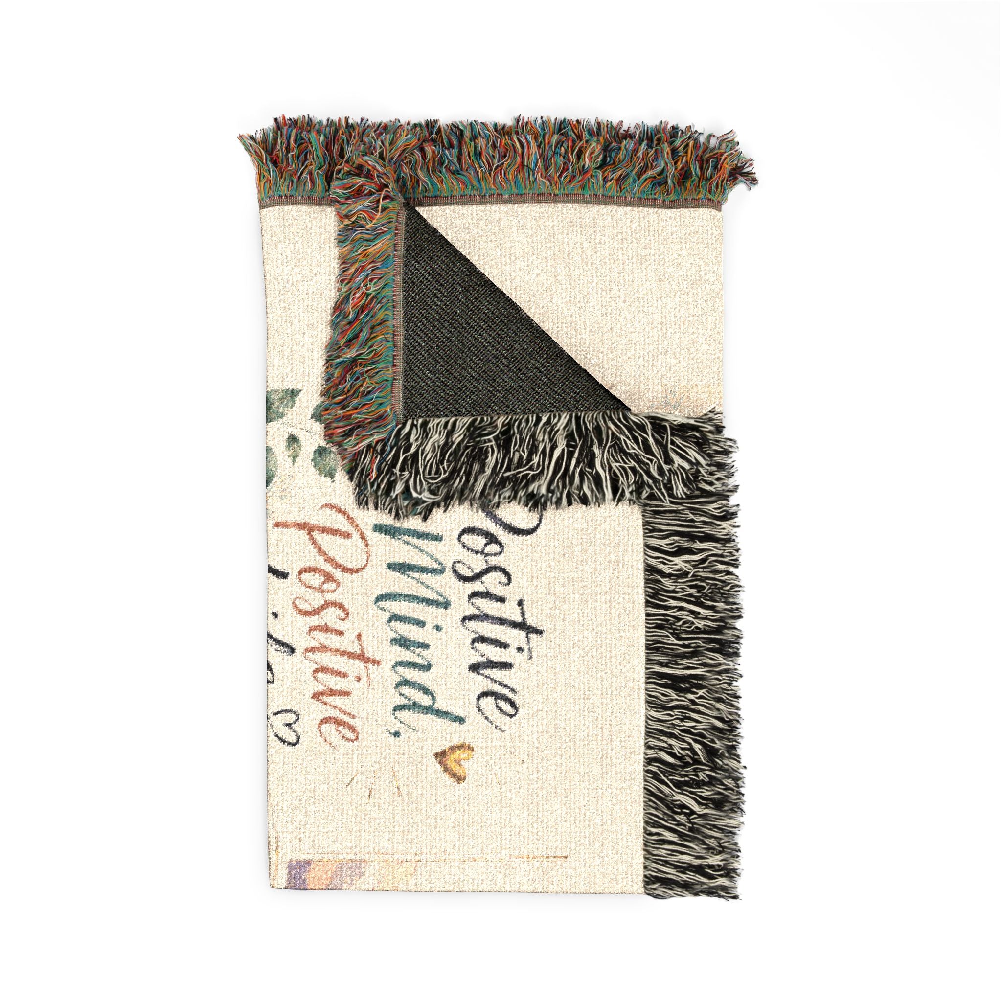 Inspirational Quote Woven Blanket — "Choose Joy" Comfort Throw