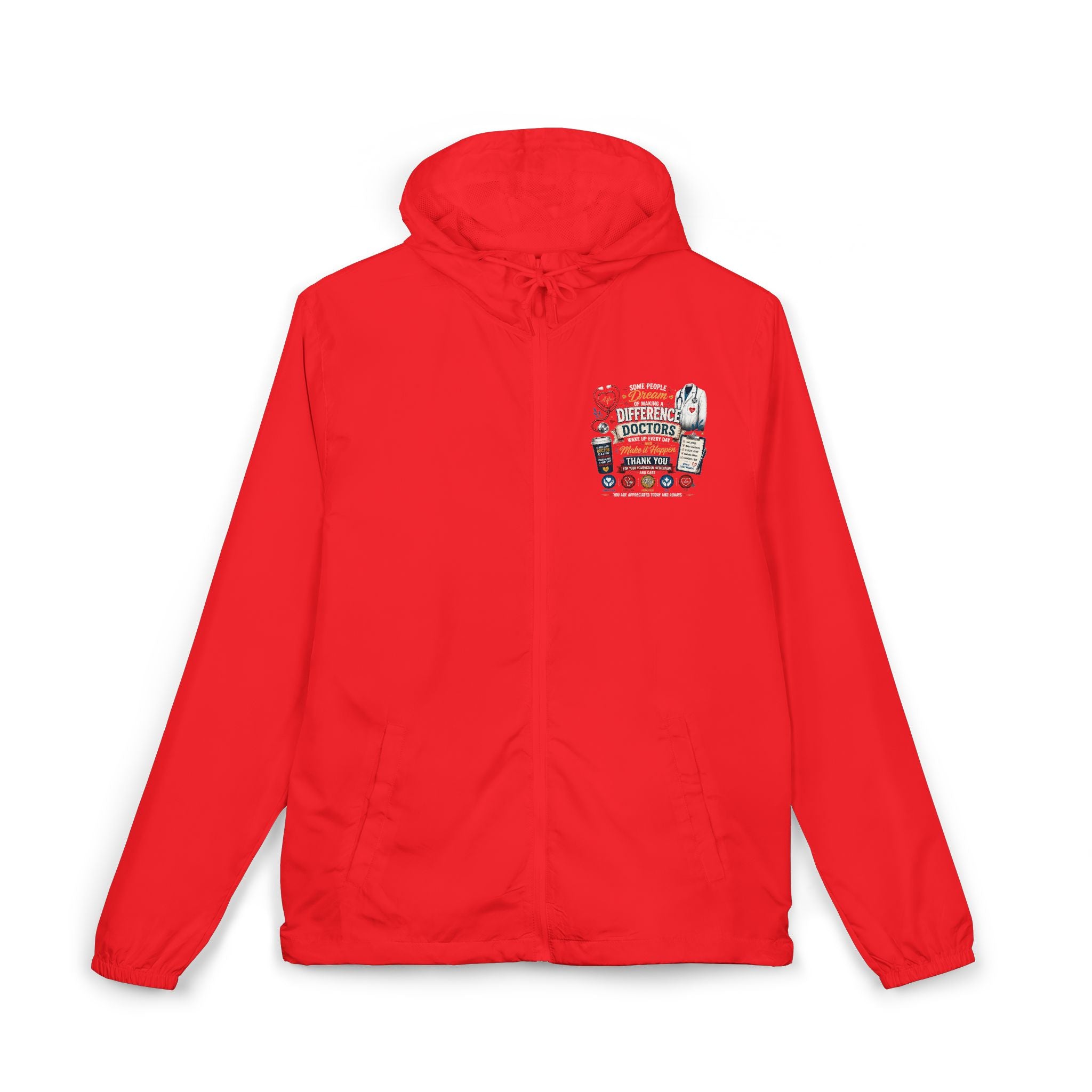 Windbreaker Jacket — Polaroid Camper Patch Graphic