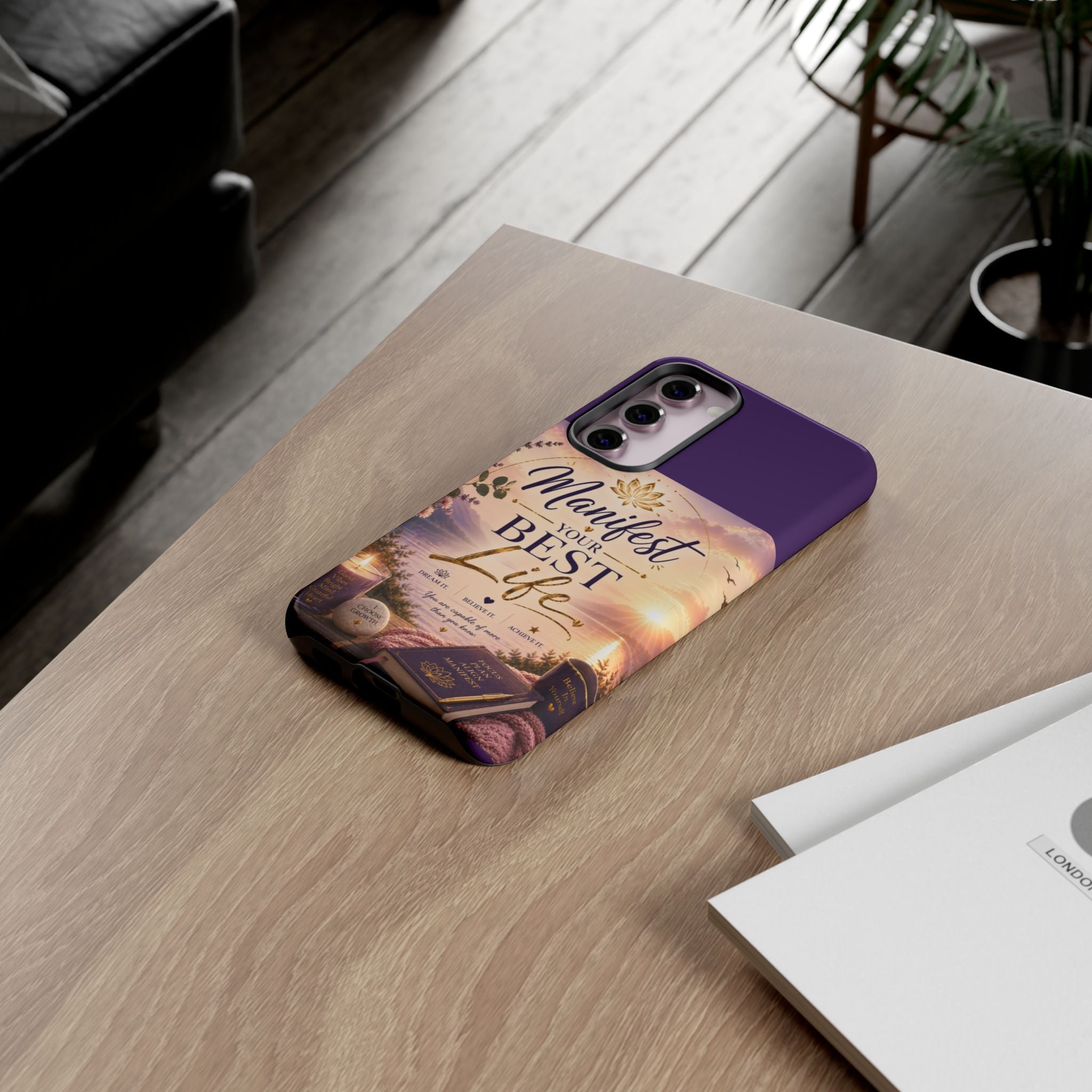 Manifest Your Best Life Phone Case — Inspirational Spiritual Protective Cover
