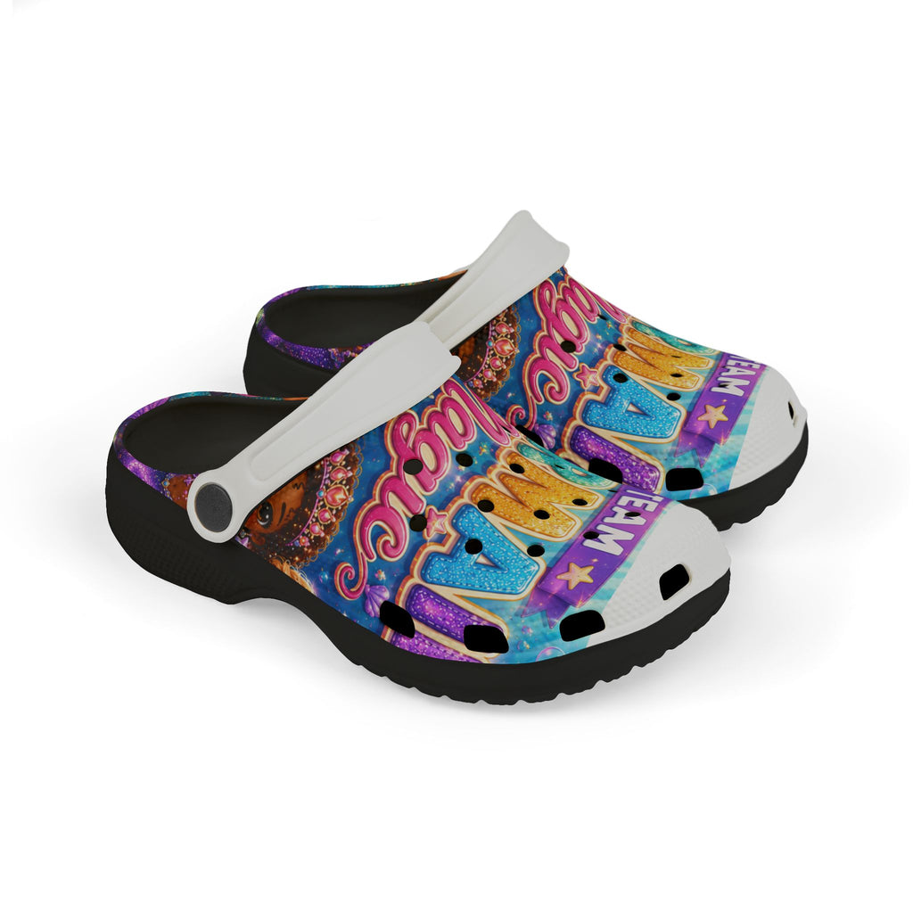 Kids "Team Mermaid Magic" EVA Foam Clogs — Colorful Waterproof Beach Shoes