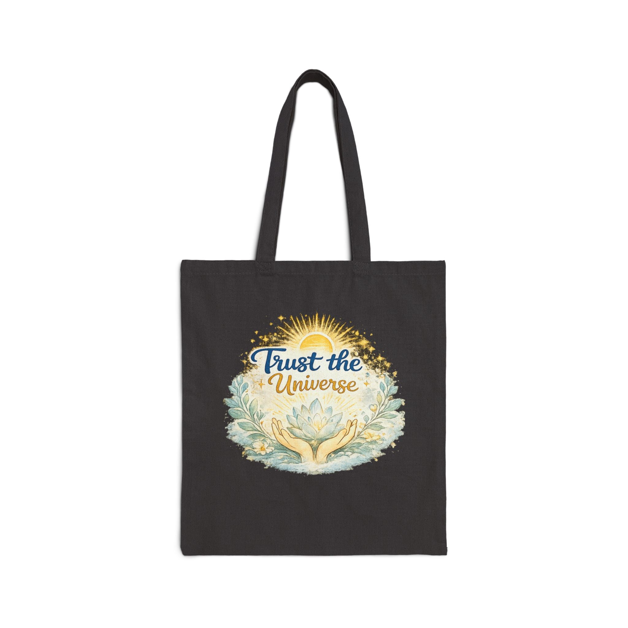 Trust the Universe Tote Bag — Inspirational Cotton Canvas Grocery & Market Tote