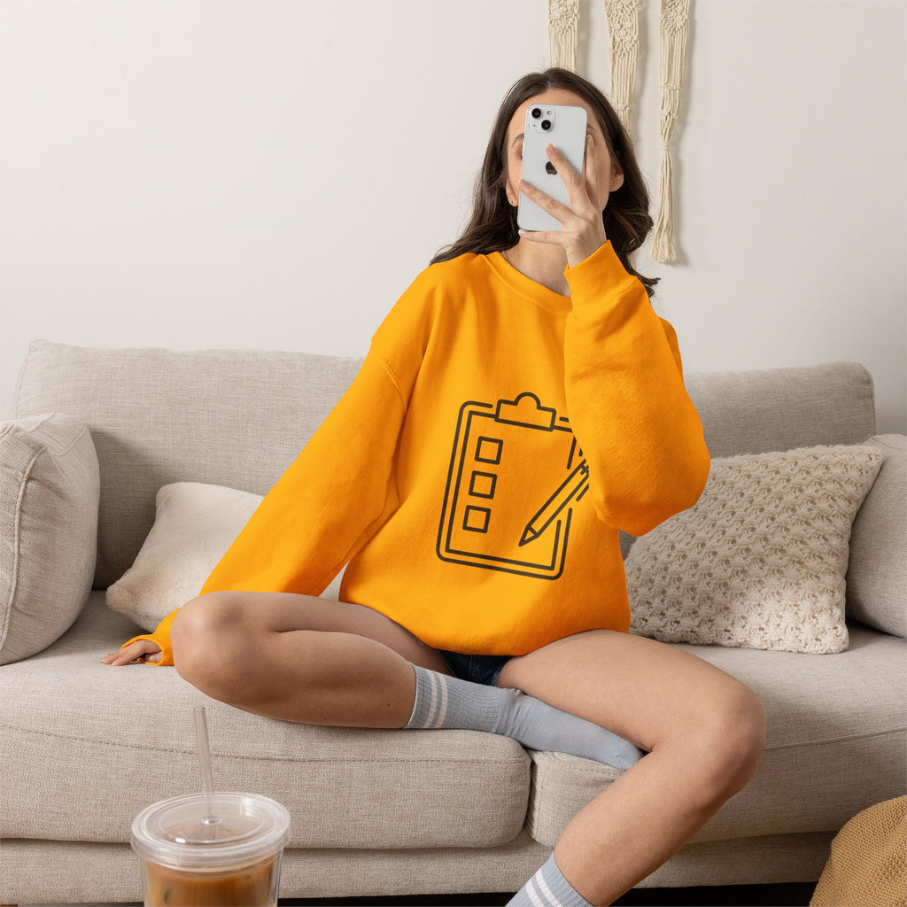 Checklist Crewneck Sweatshirt — Minimal Planner Icon Pullover