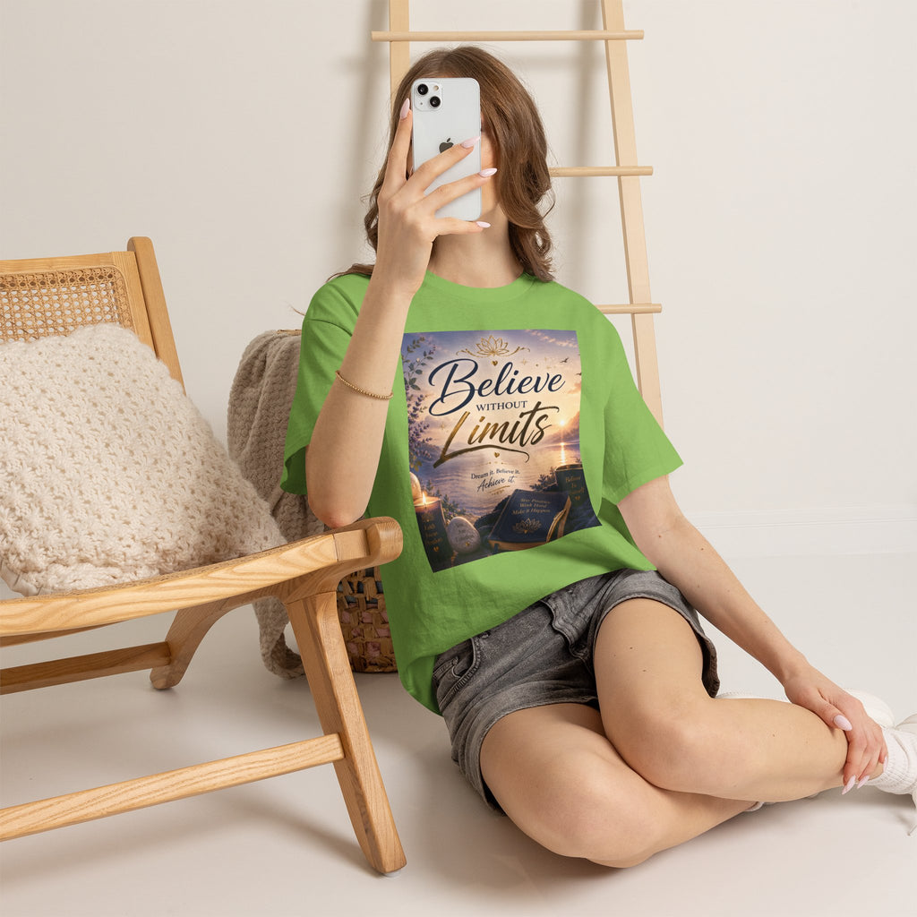 Believe Without Limits T-Shirt — Inspirational Faith Graphic Tee