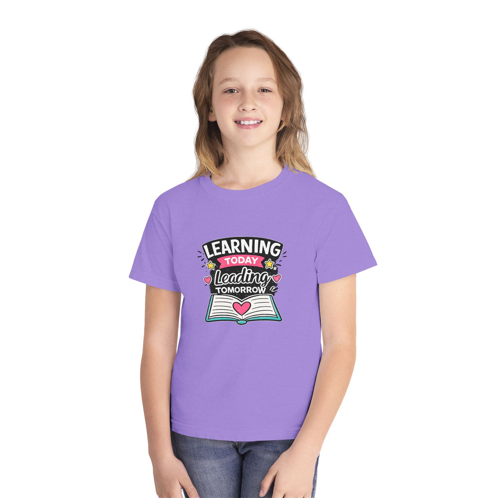 Youth T-Shirt — "Learning Today, Leading Tomorrow" School Shirt