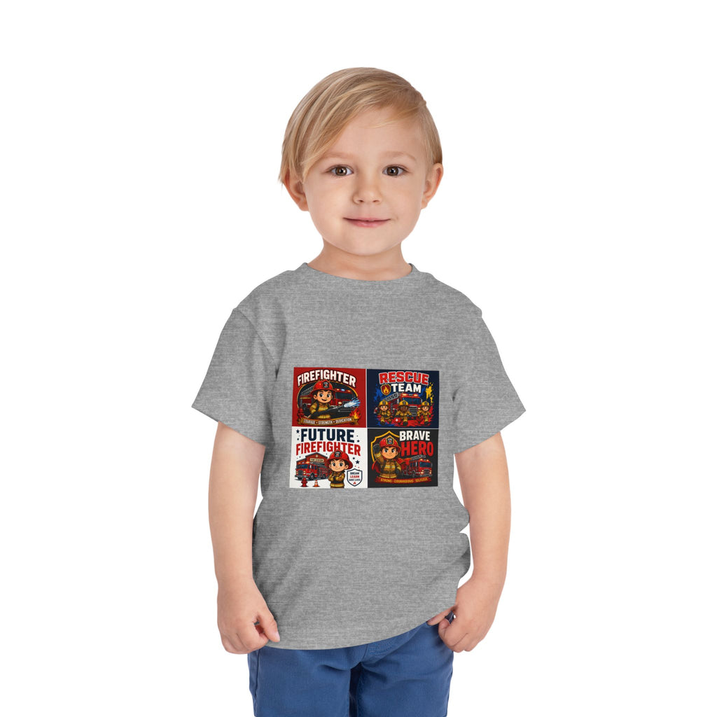 Toddler Firefighter Tee – "Future Firefighter" Rescue Team Brave Hero Kids Shirt