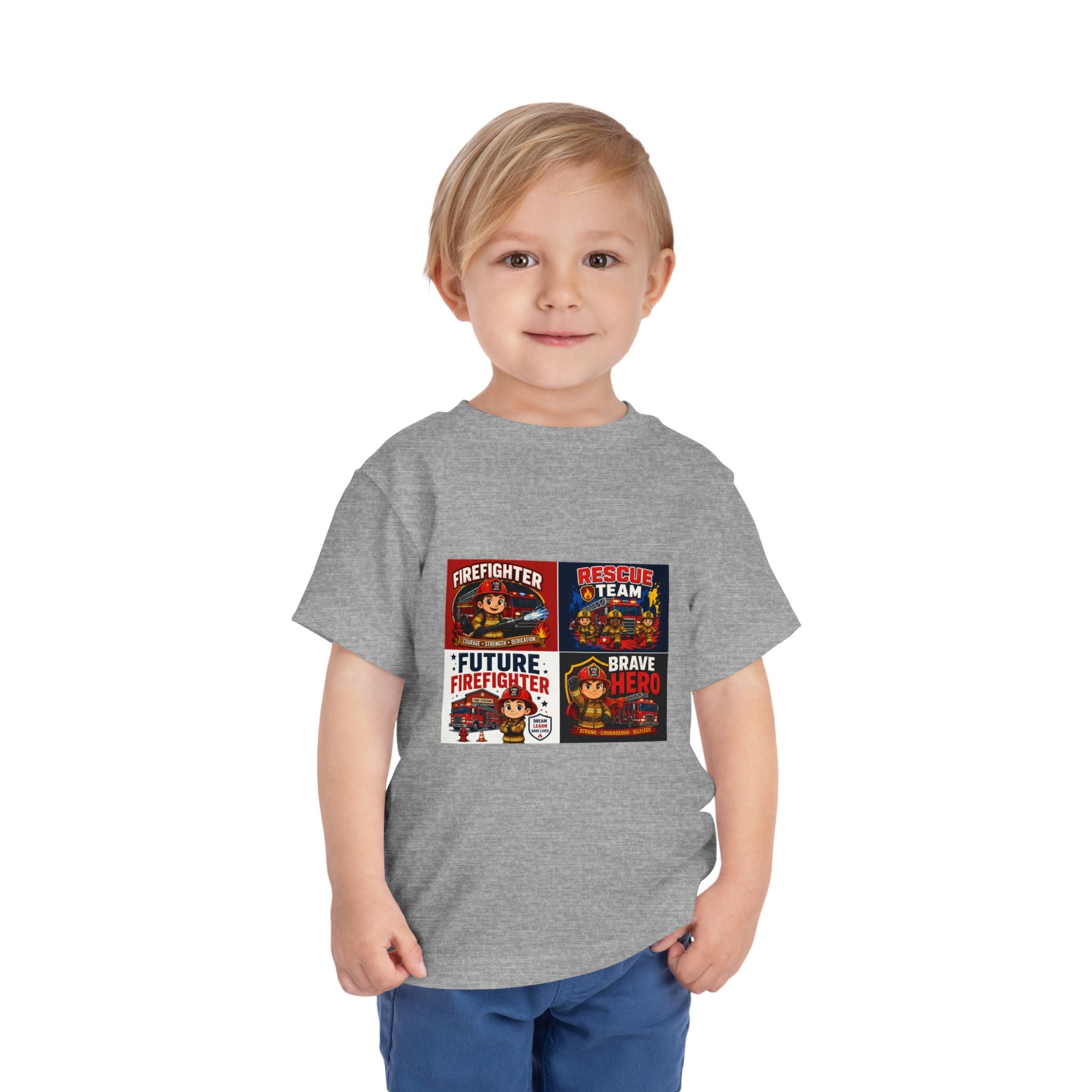 Toddler Firefighter Tee – "Future Firefighter" Rescue Team Brave Hero Kids Shirt